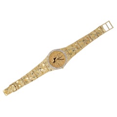 Vintage 1980s Gold Coin Nugget Ladies' Watch
