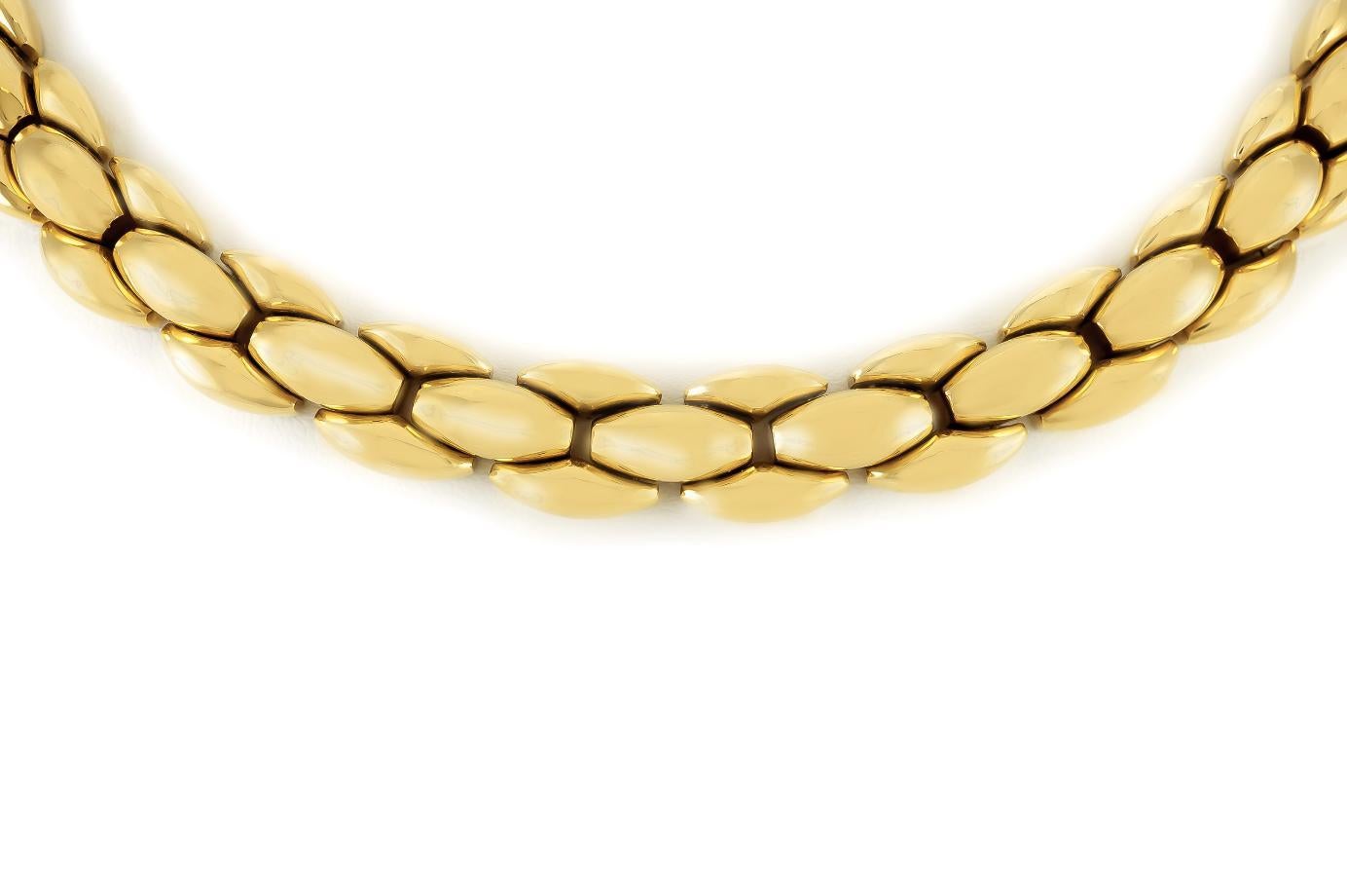 Collana vintage anni '80 in oro A Link In condizioni buone in vendita a New York, NY