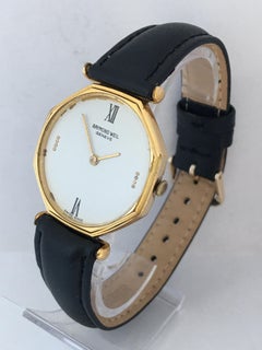 Vintage 1980s Gold-Plated and Stainless Steel Hand-Winding Raymond Weil Geneve