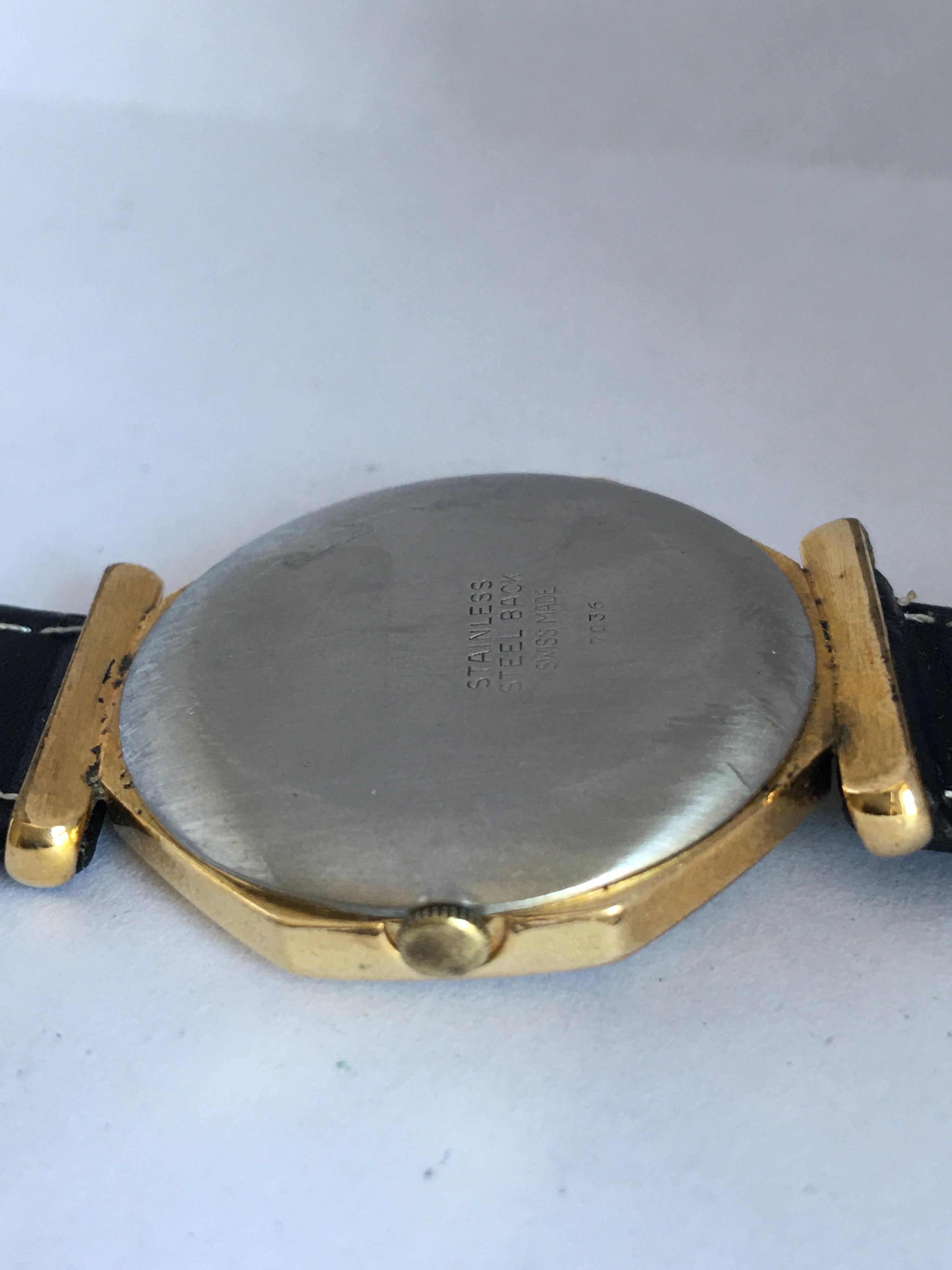 Vintage 1980s Gold-Plated and Stainless Steel Hand-Winding Raymond Weil Geneve 2