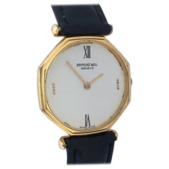 Used 1980s Gold-Plated and Stainless Steel Hand-Winding Raymond Weil Geneve