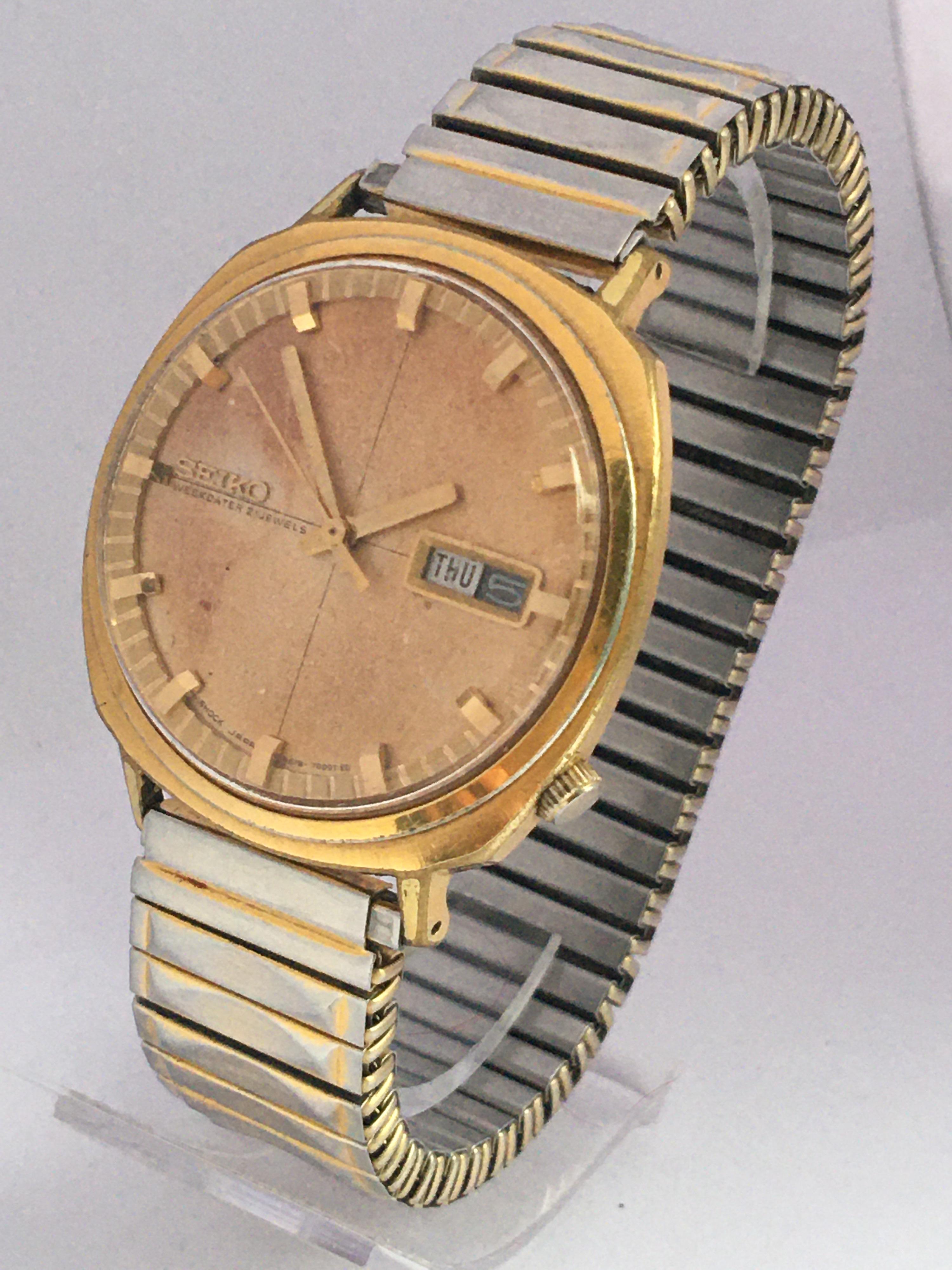 seiko gold watch 1980s