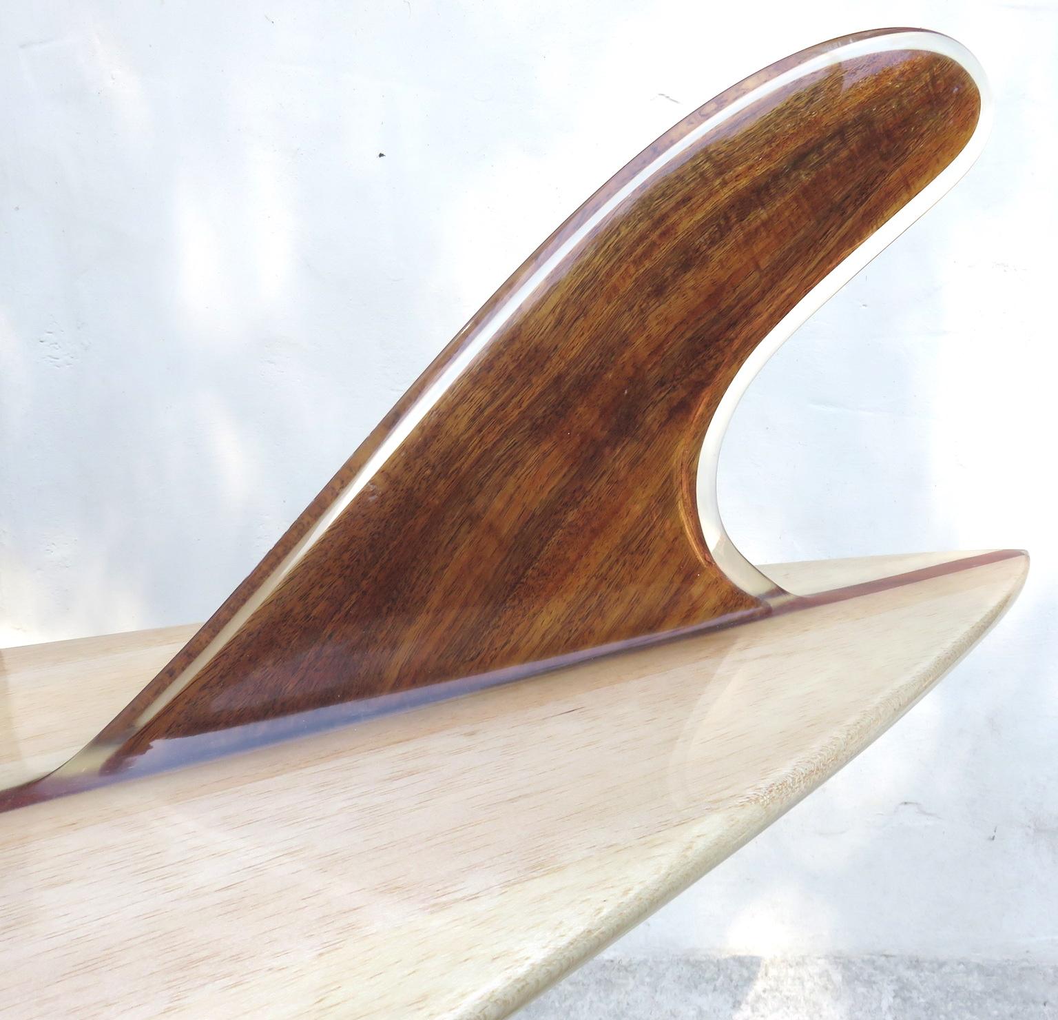 American Vintage 1980s Greg Noll Shaped Jose Angel Model wooden Surfboard