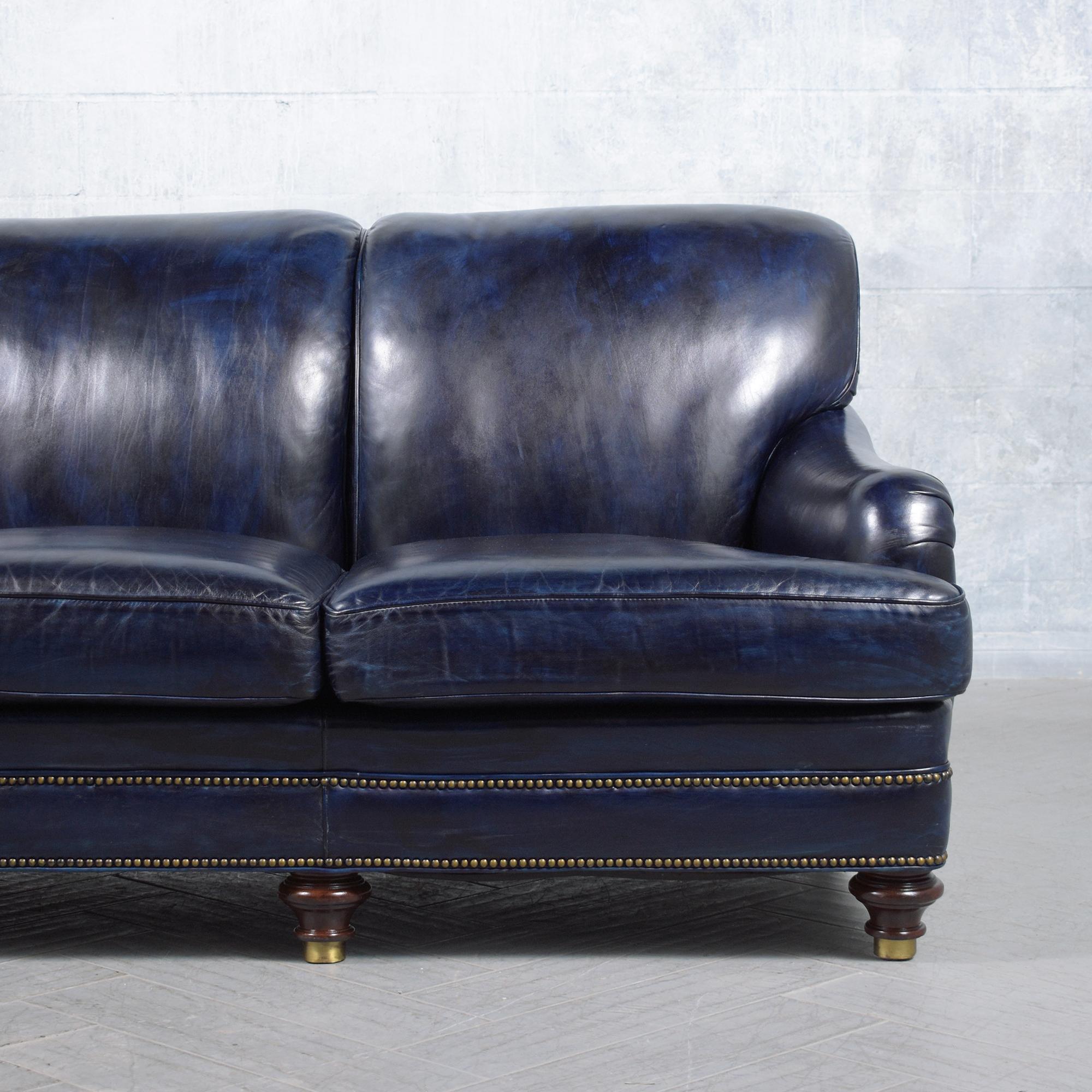 hancock and moore leather sofa