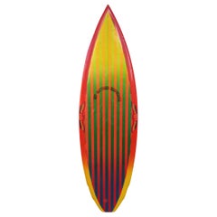 Vintage 1980s Hot Buttered Surfboard by Terry Fitzgerald