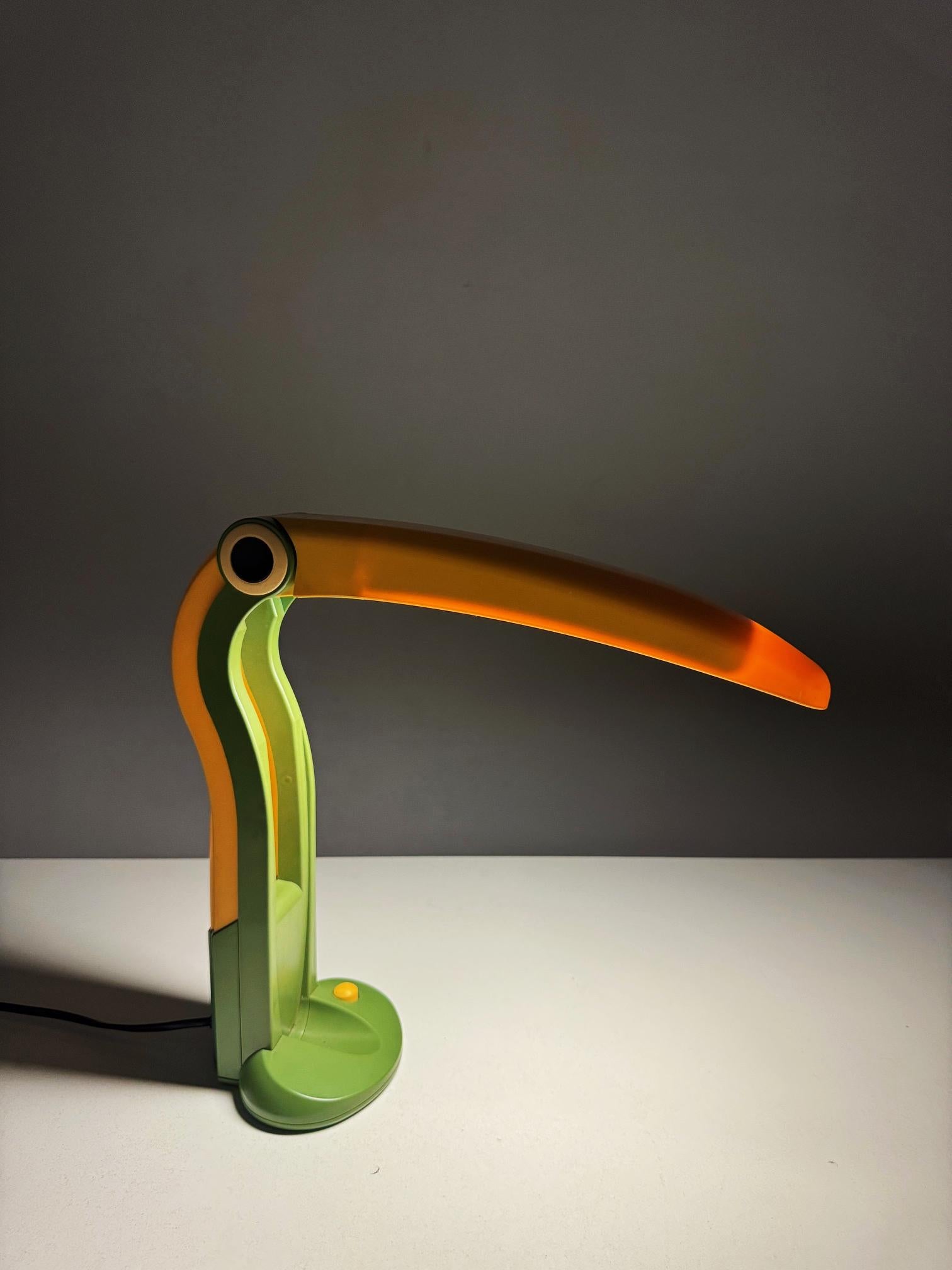 Vintage 1980 H. AT&T. Lampe de bureau Huang Toucan, Taiwan en vente 3