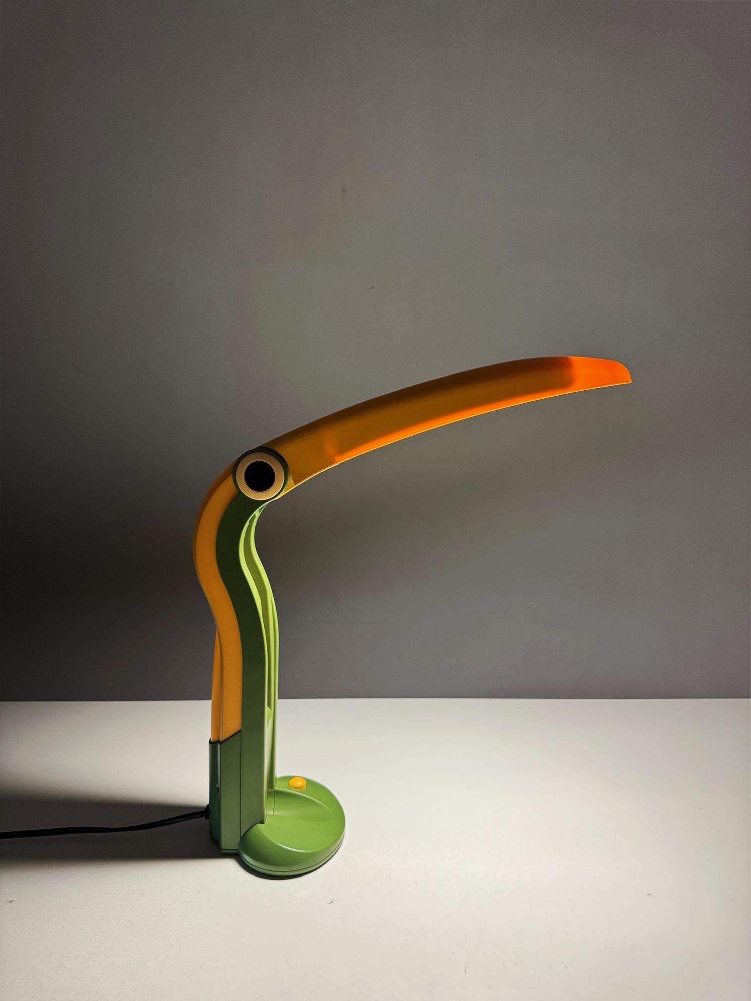 Vintage 1980 H. AT&T. Lampe de bureau Huang Toucan, Taiwan en vente 6