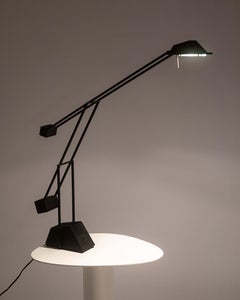 Vintage 1980s Hustadt Leuchten Counter Balance Post Modern Table Desk Lamp