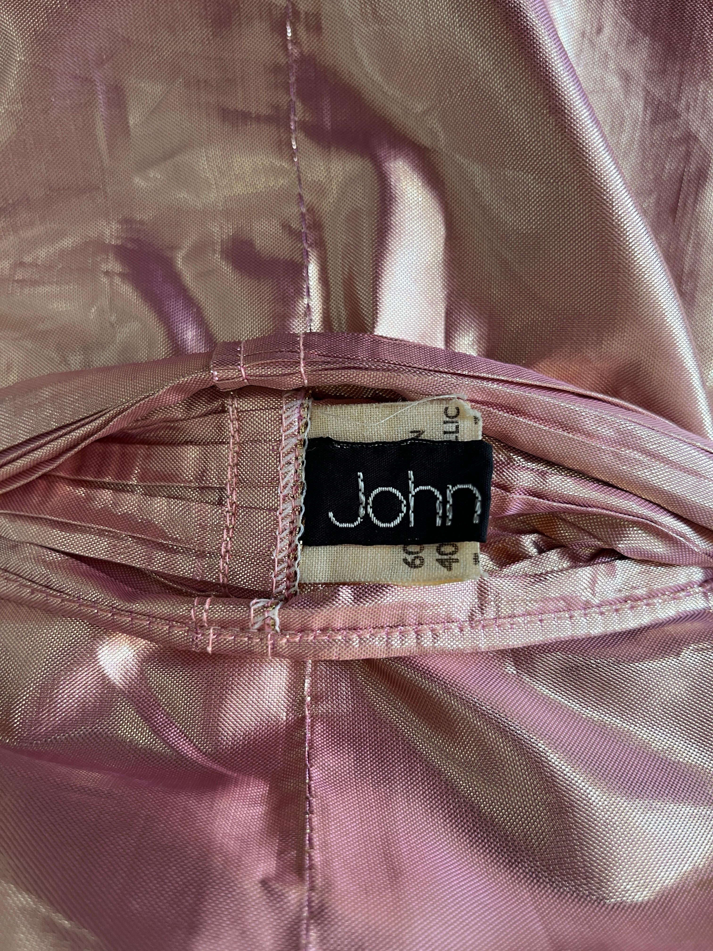 Vintage 1980s John Cavill Australia plissé pleat skirt suit with belt For Sale 14