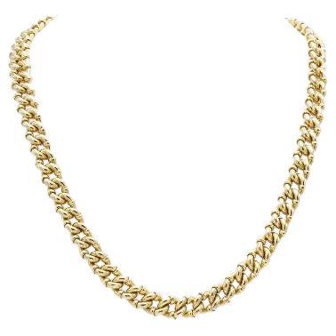 Italienische Vintage-Gliederhalskette aus Gold, 1980er Jahre