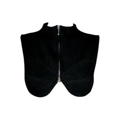 Vintage 1980's Jean Paul Gaultier Black Crop Top