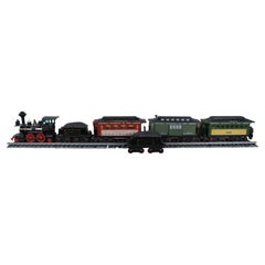 Vintage 1980s Jim Beam Whiskey Bottle Decanter Train Bar Display Set