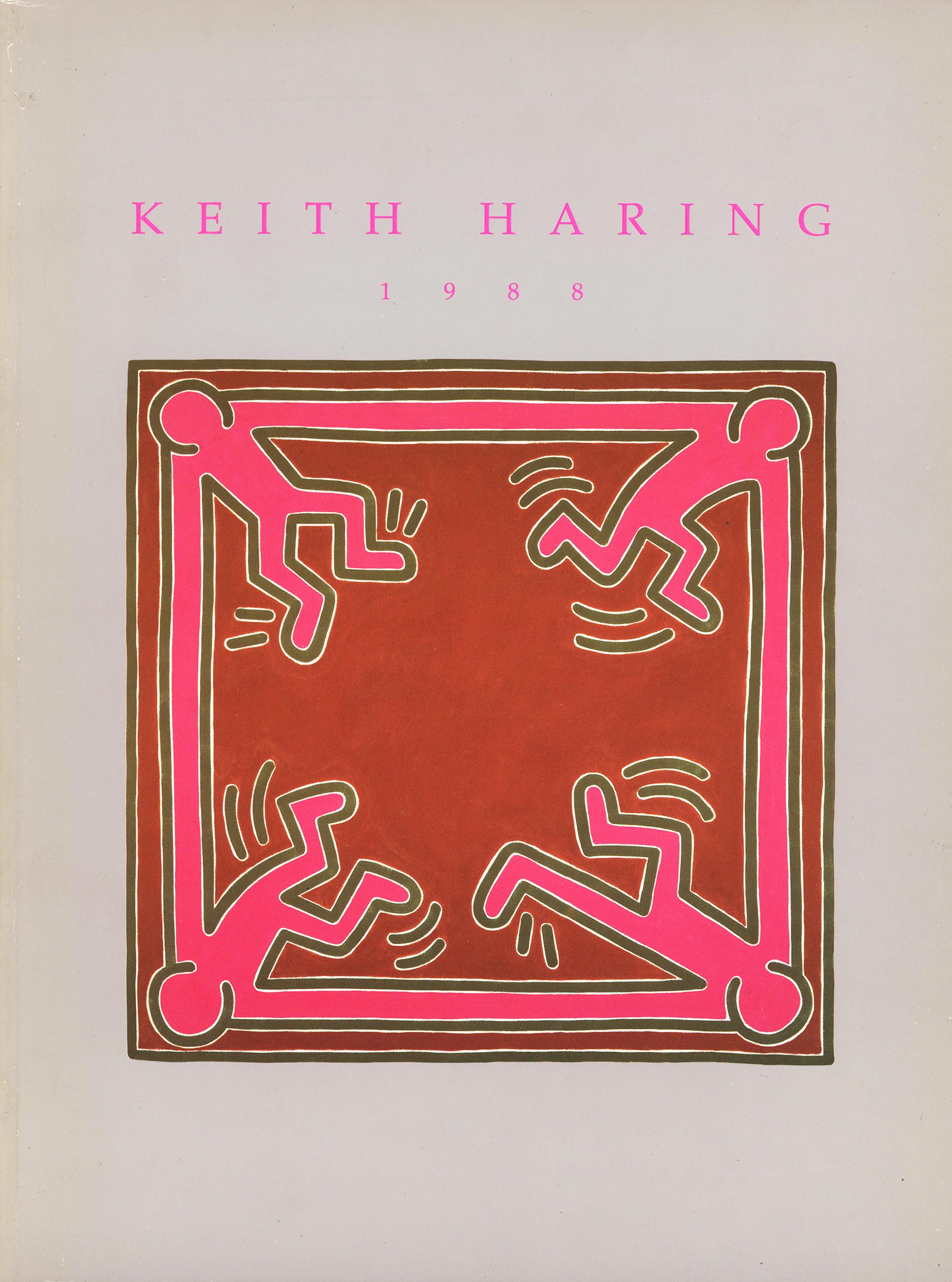 Keith Haring 1988 Martin Lawrence limited editions catalog:
Features 49 color and 19 black and white printed illustrations and also includes an exhibition history and bibliography about Keith Haring. Published in conjunction Michael Kohn gallery