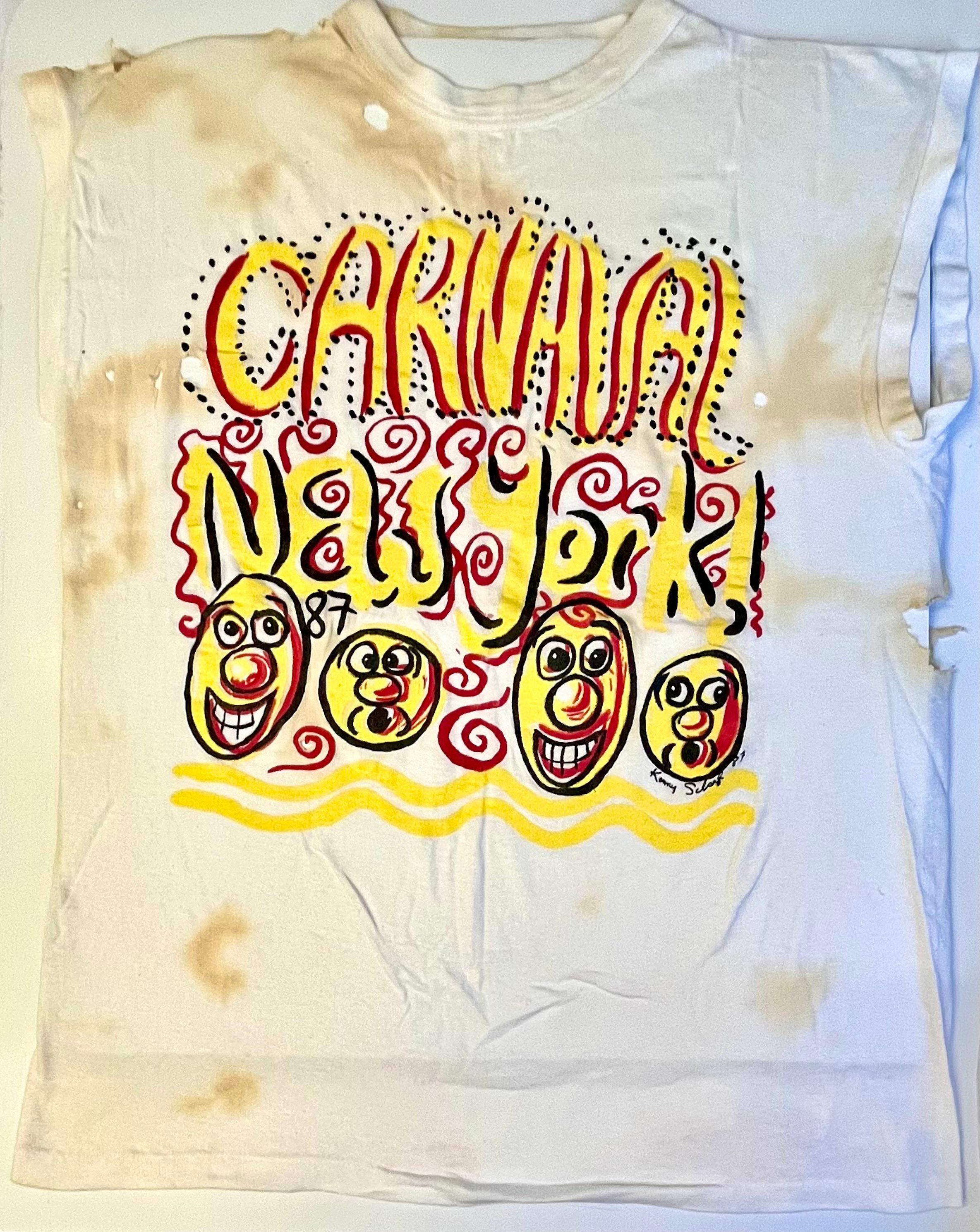 Camiseta vintage de los años 80 de Kenny Scharf (Kenny Scharf 1987) en Bastante bueno estado para la venta en Brooklyn, NY