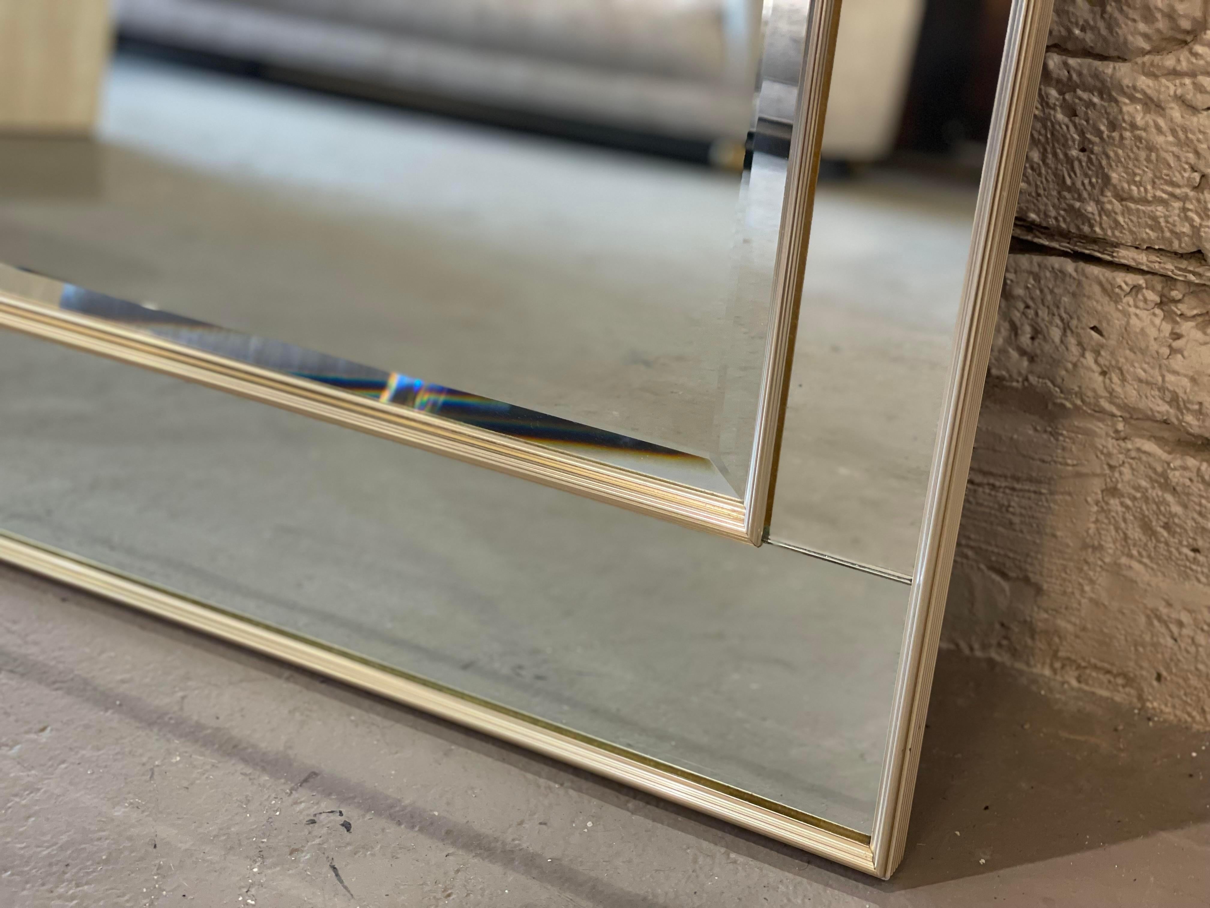 American Vintage 1980s Labarge Mirror with Rose Gold Detailing For Sale