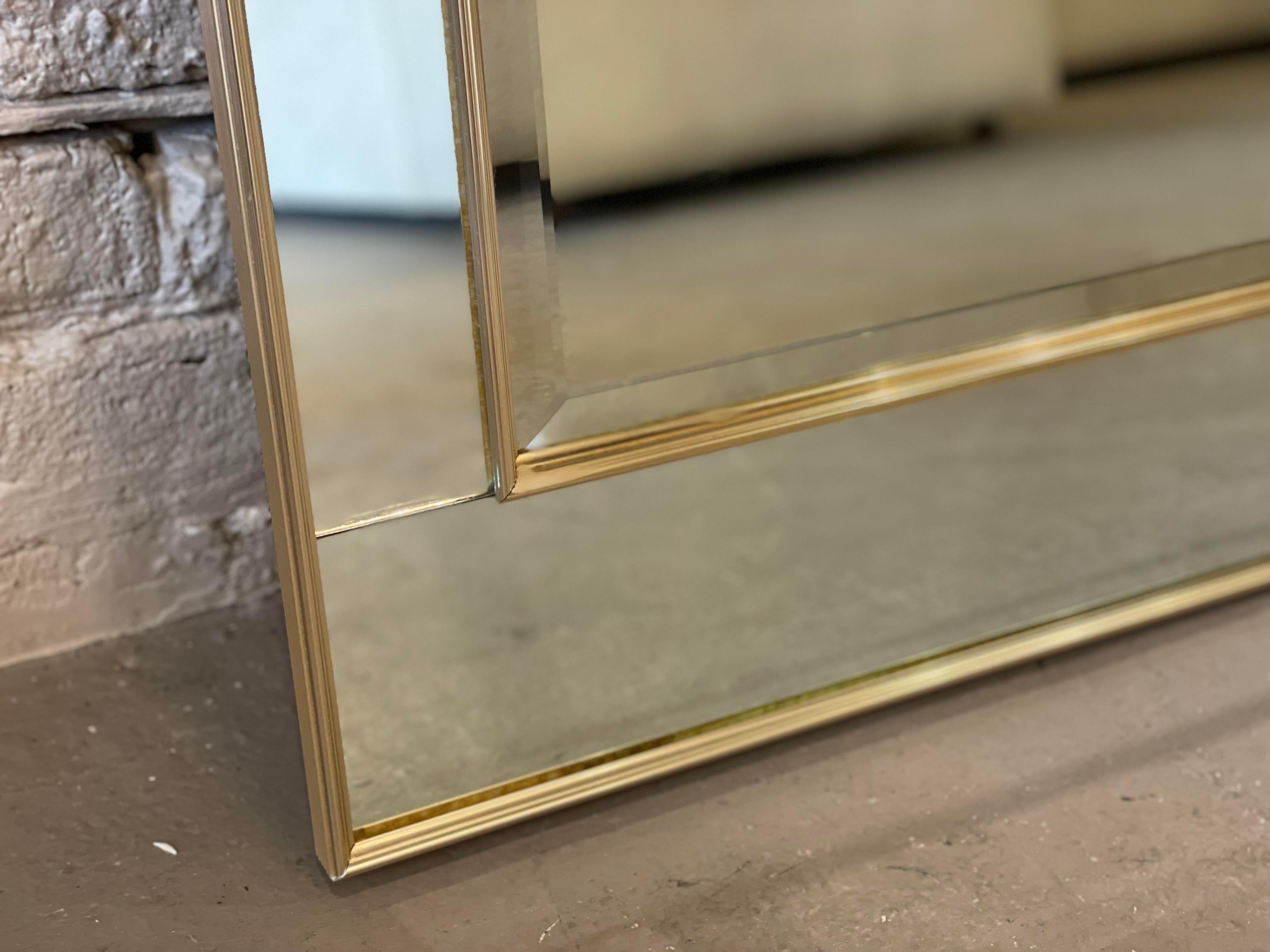 Late 20th Century Vintage 1980s Labarge Mirror with Rose Gold Detailing For Sale