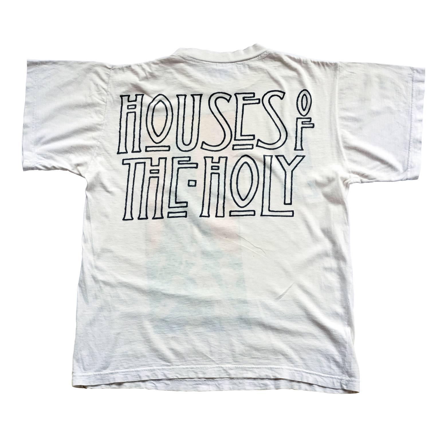 Rare original 1988 T-shirt for Led Zeppelin's Houses of the Holy.

This T-shirt is in vintage condition with signs of age.
100% cotton, size Large.