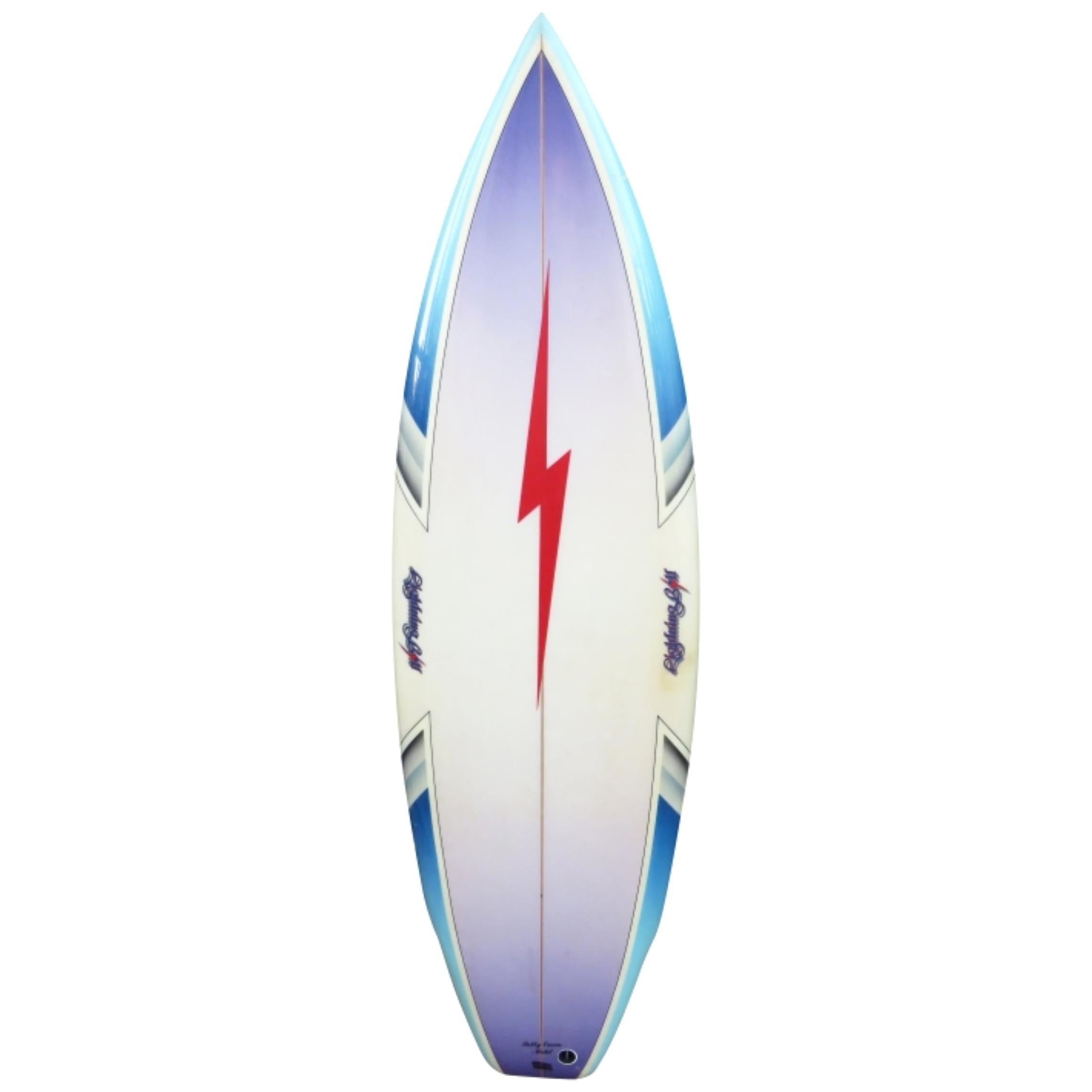 Vintage 1980 Lightning Bolt Bobby Owens Pro Model Surfboard