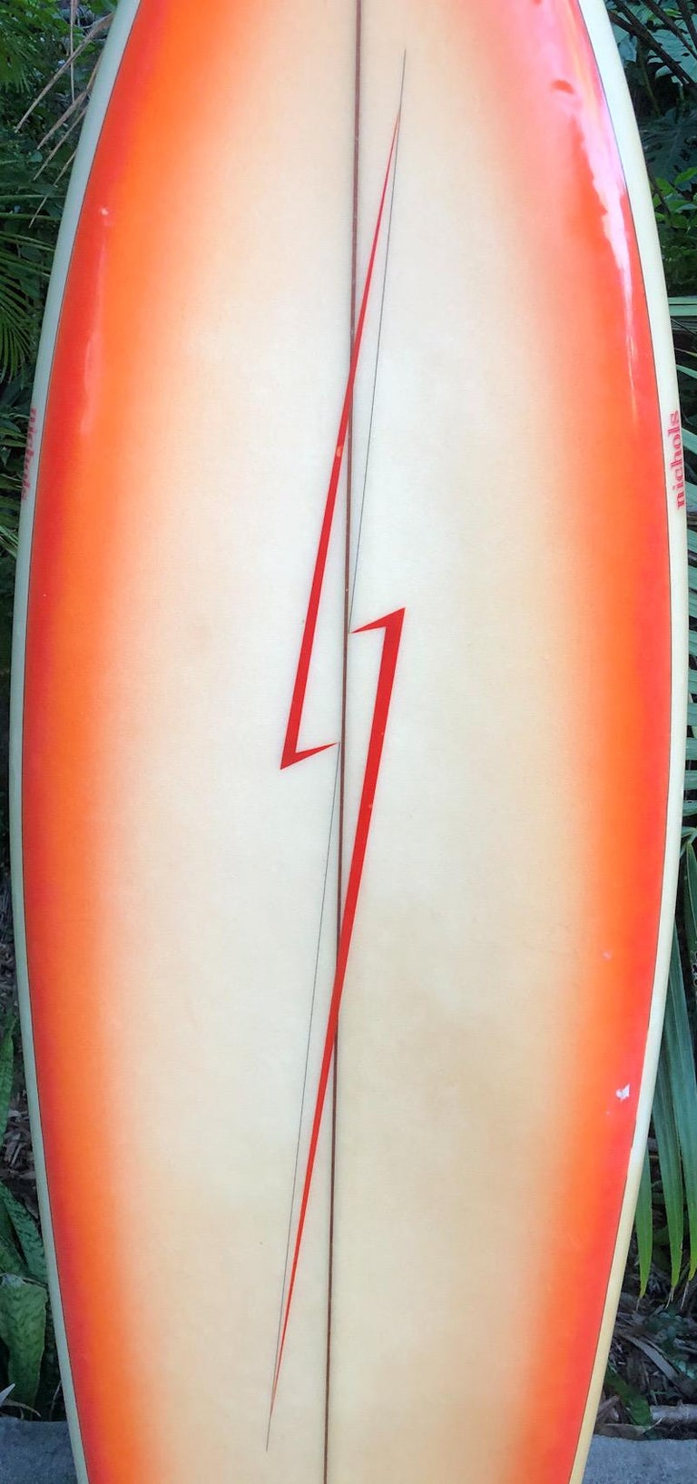 Vintage 1980s Lightning Bolt Surfboard by Danny Nichols For Sale at 1stDibs