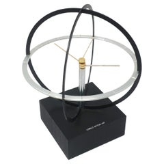 Vintage 1980s Lorenz Action Art Table/Wall Clock