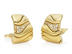 Vintage 1980s Marina B Karen Earrings with Diamonds