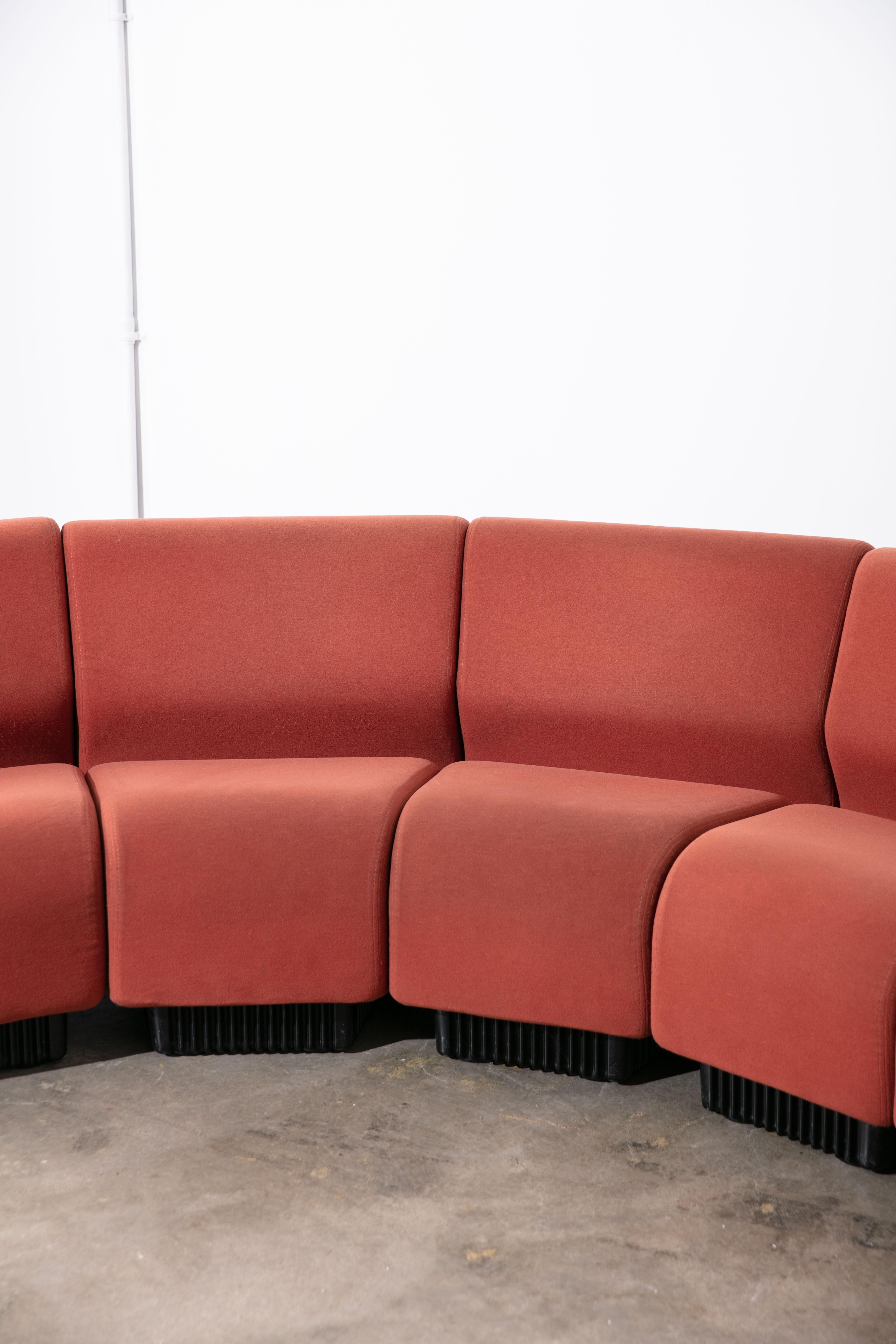 VIntage 1980's Marked Dan Chadwick for Herman Miller 8 Piece Sectional 5