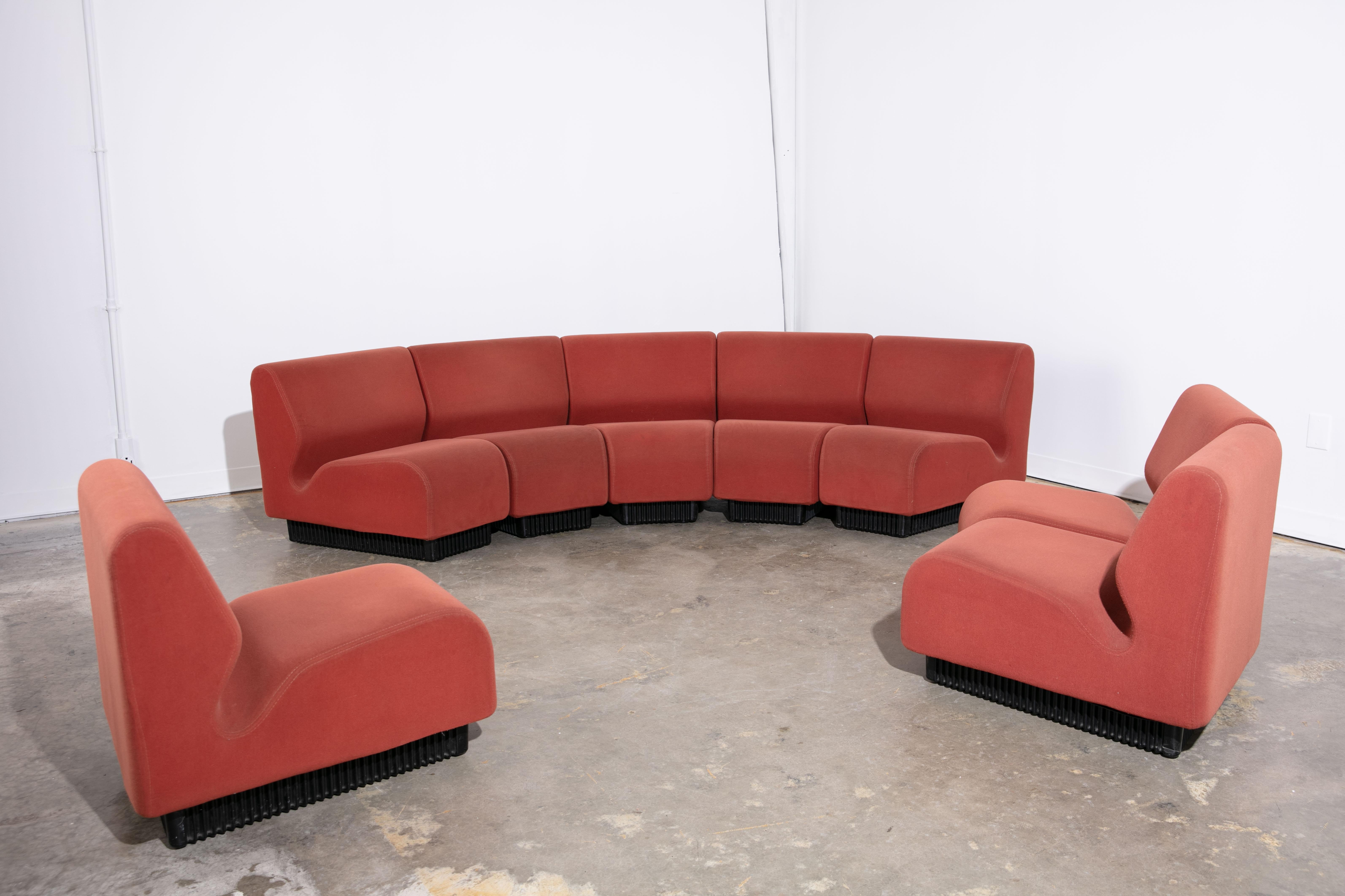 Post-Modern VIntage 1980's Marked Dan Chadwick for Herman Miller 8 Piece Sectional