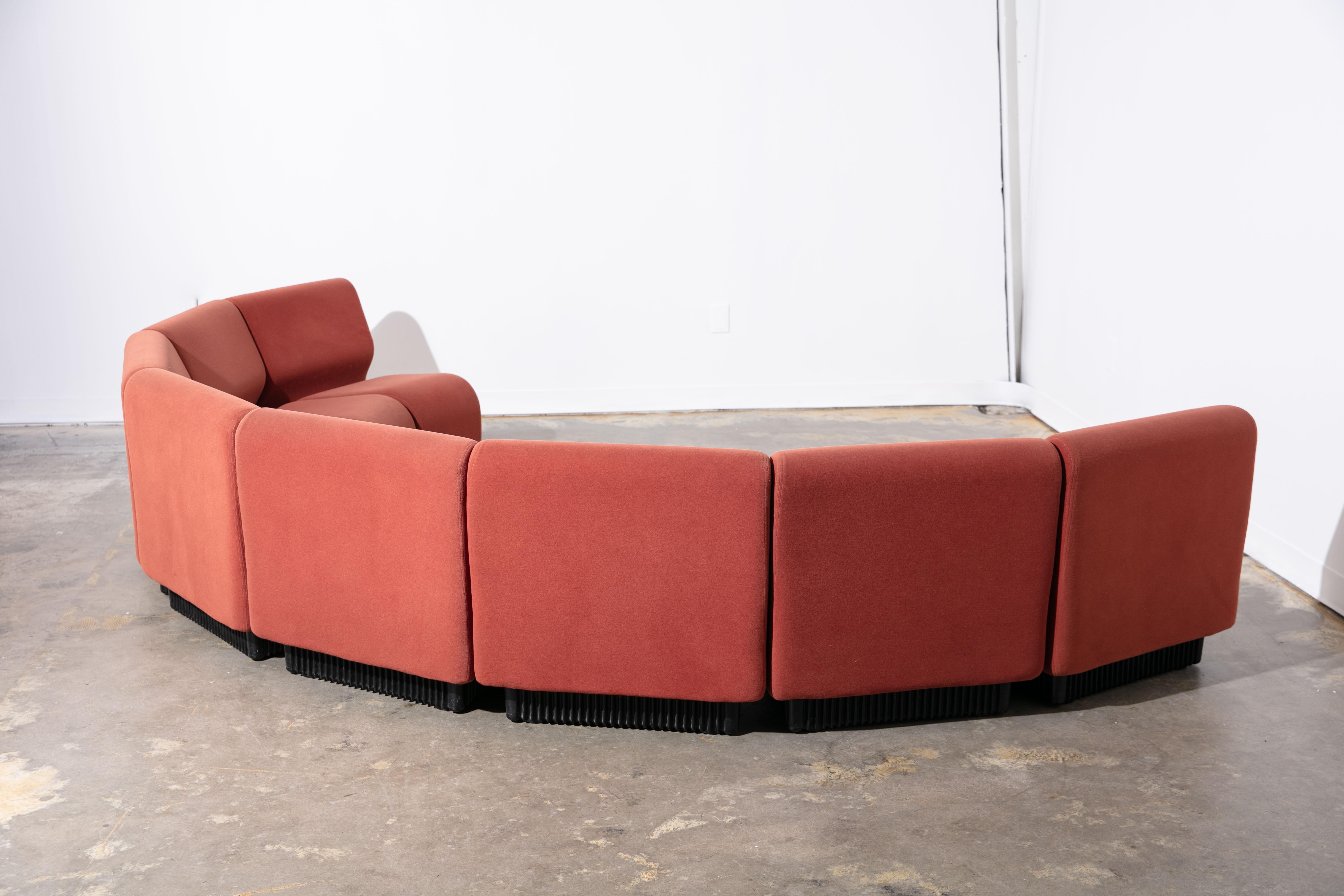 American VIntage 1980's Marked Dan Chadwick for Herman Miller 8 Piece Sectional