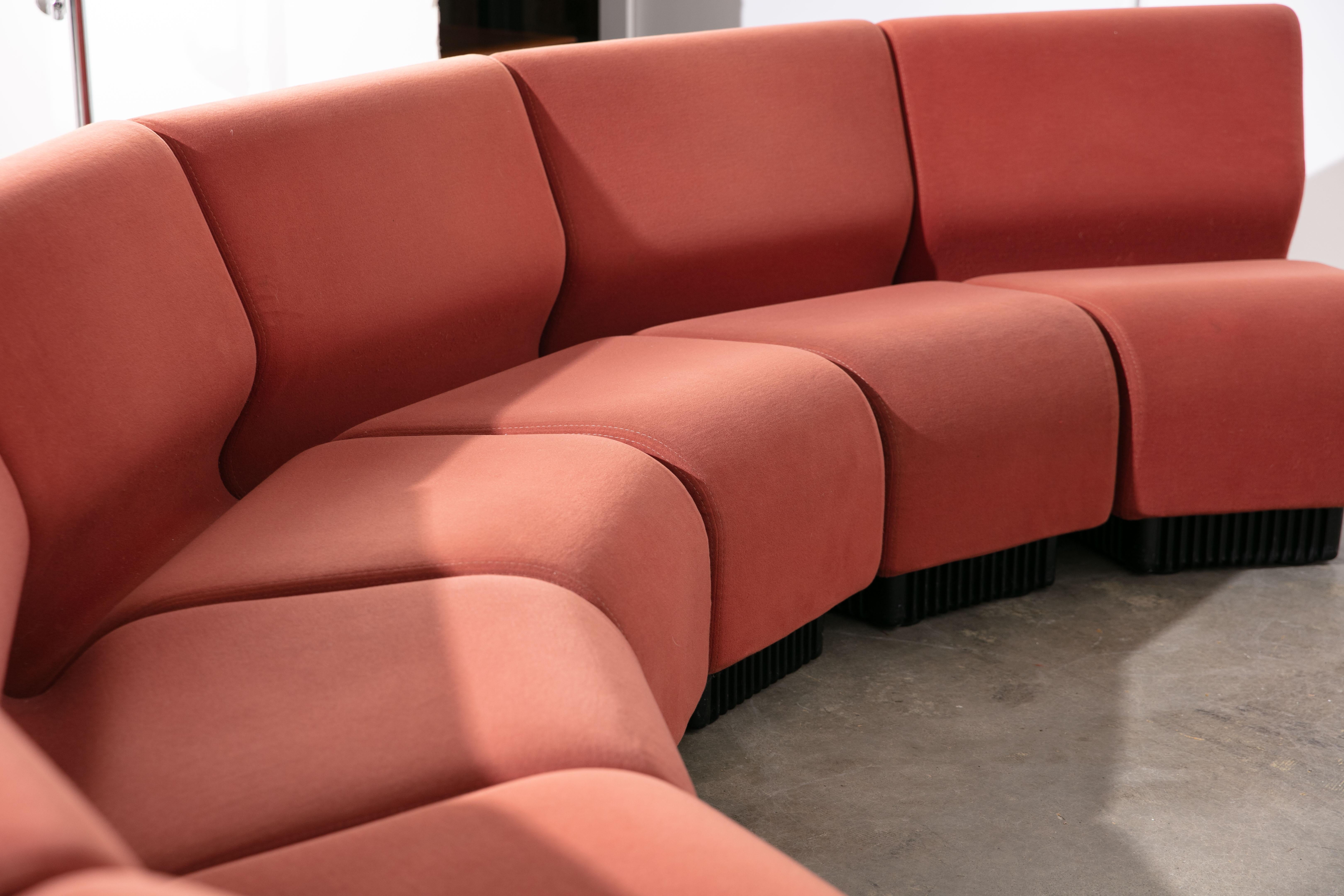 VIntage 1980's Marked Dan Chadwick for Herman Miller 8 Piece Sectional In Good Condition In New York, NY