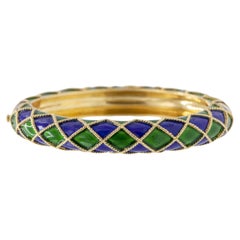 Bracelet en émail Mauboussin des années 1980