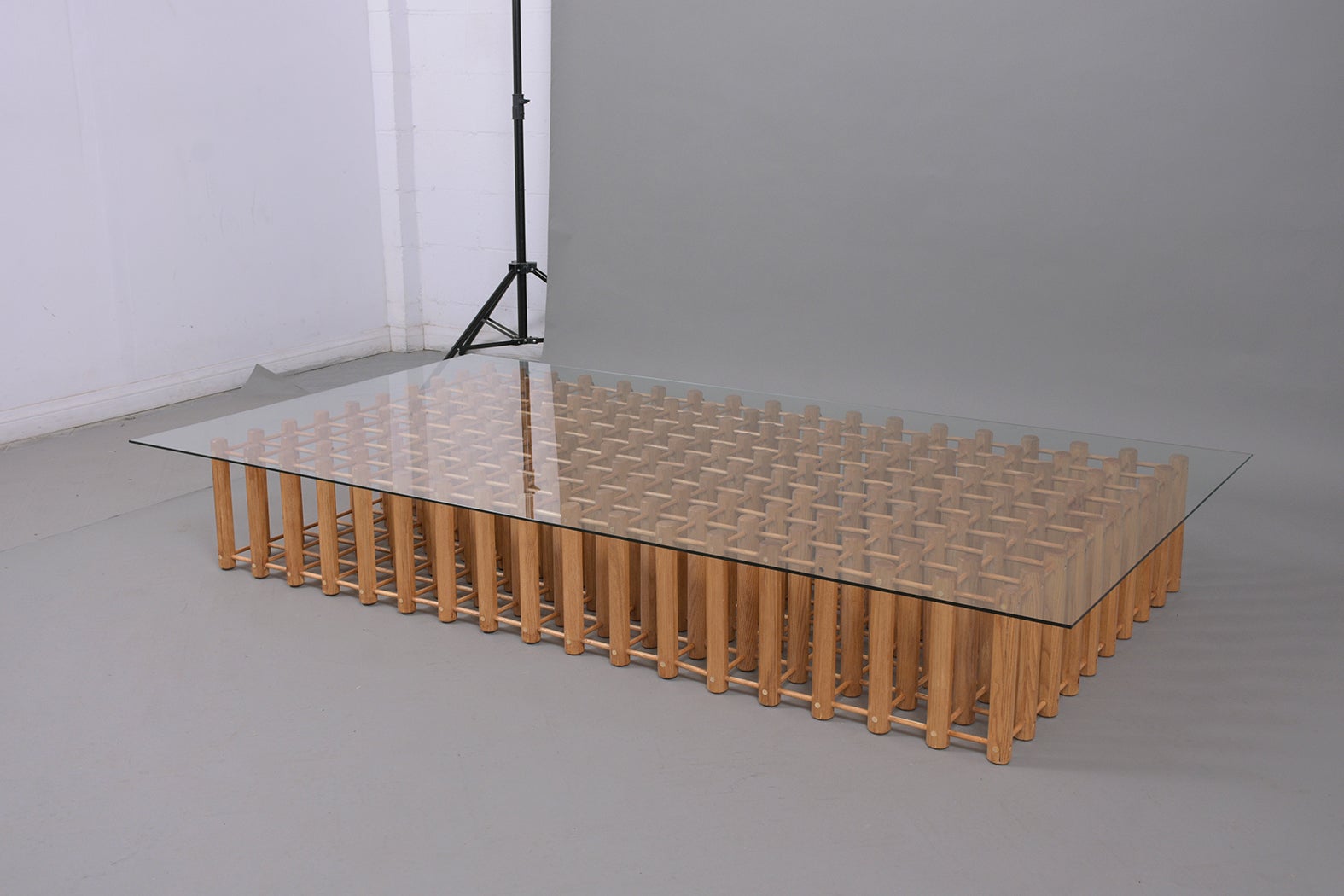 Arts and Crafts-Couchtisch aus Glas (Moderne der Mitte des Jahrhunderts)