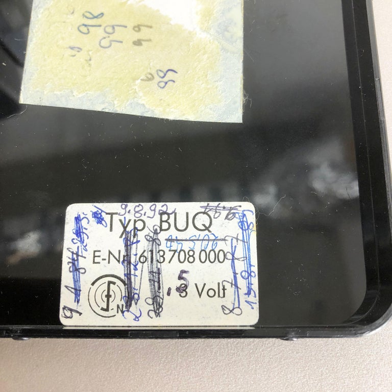 Vintage 1980s Modernist Space Age Megaquarz Metal Table Clock by AEG ...