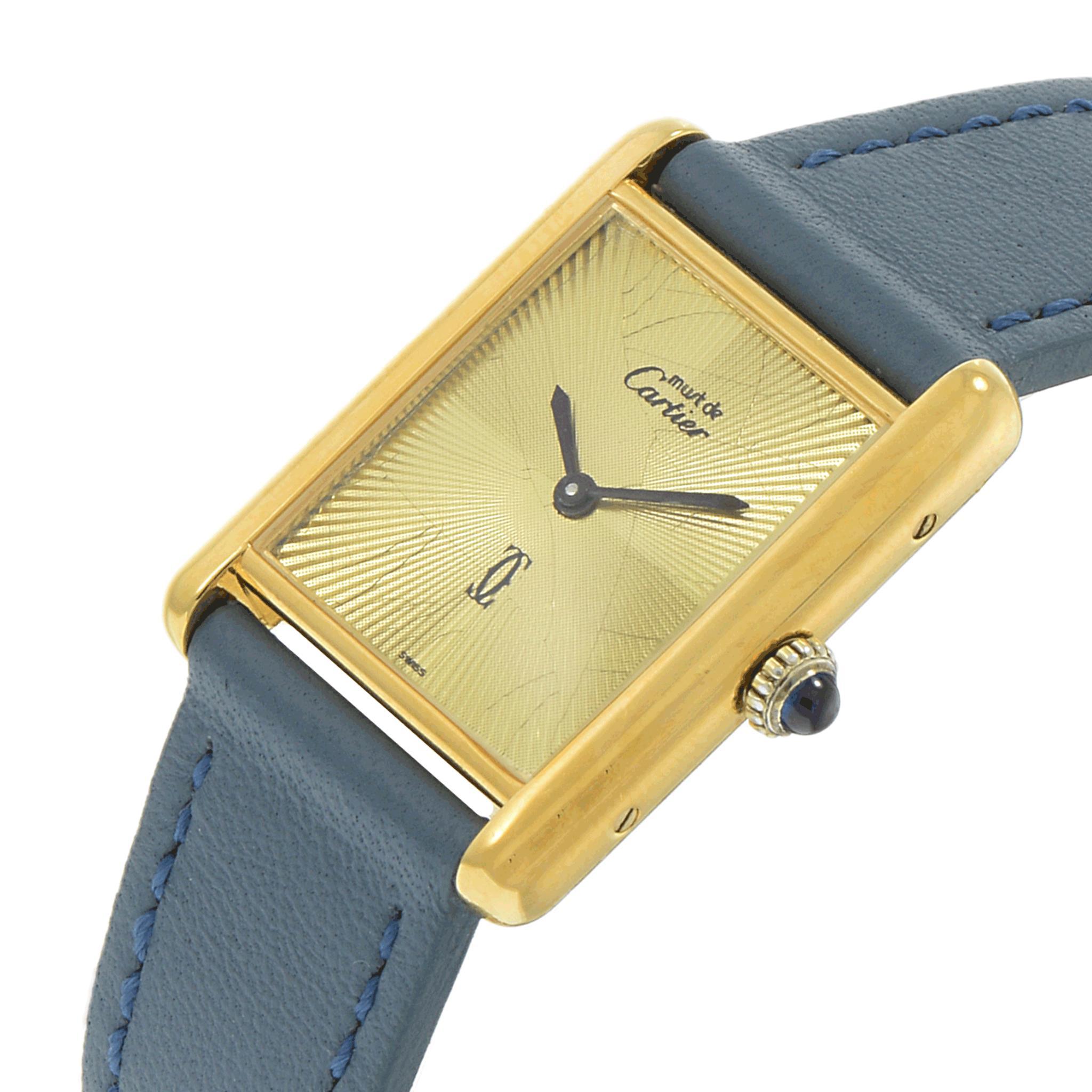 Vintage 1980s Must de Cartier Paris Mechanical Watch für Damen oder Herren im Angebot