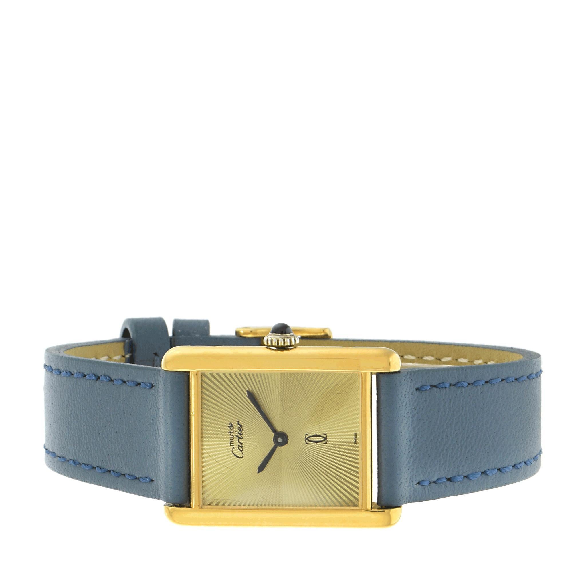 Vintage 1980s Must de Cartier Paris Mechanical Watch im Angebot 1