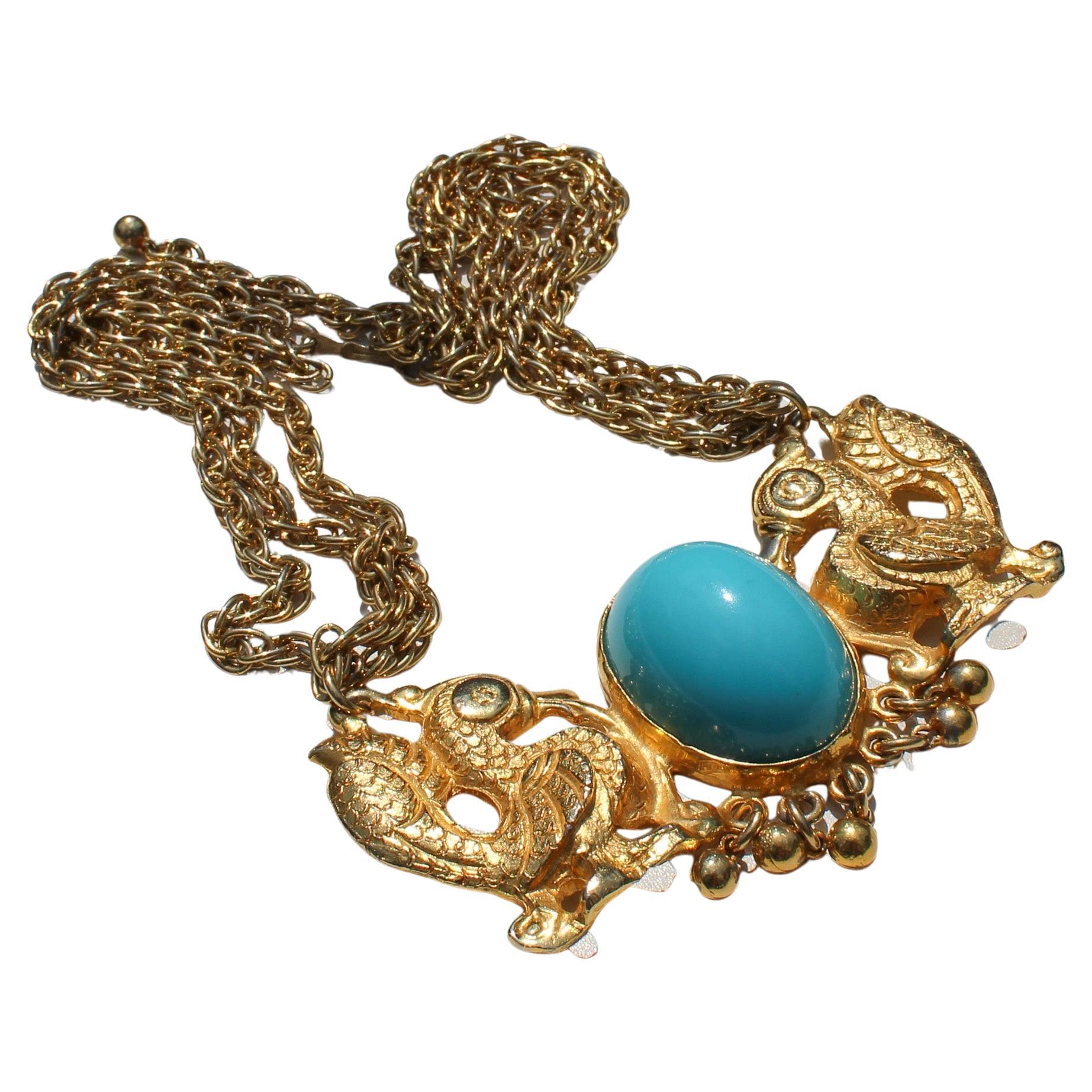Vintage 1980s Necklace  -  Donald Stannard, Dynasty Era For Sale