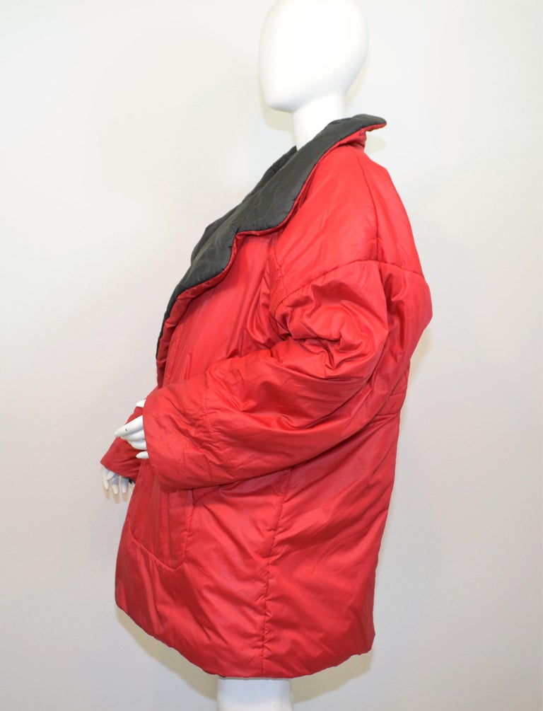 Vintage 1980's Norma Kamali OMO Reversible Sleeping Bag Coat For Sale ...