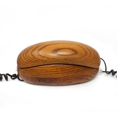 Vintage Oak Phone, 1980s