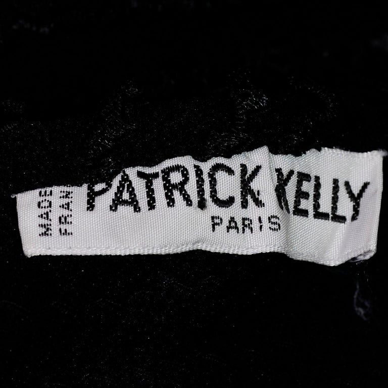 Vintage 1980s Patrick Kelly Paris Crinkle Ruffle Black Bodycon Dress ...