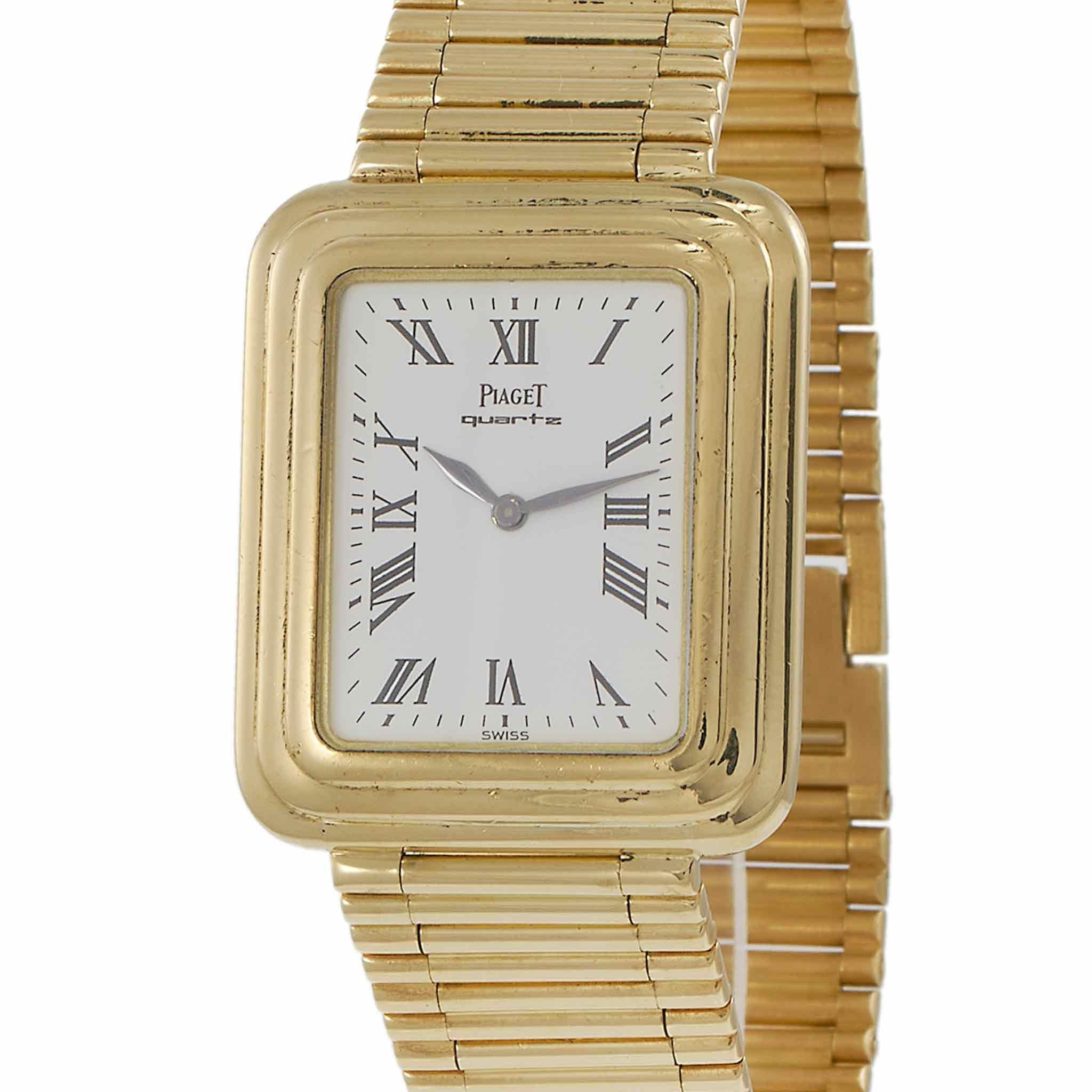 Orologio d'epoca anni '80 Piaget in oro giallo 18KT - Quarzo Cal. 757P in vendita 1