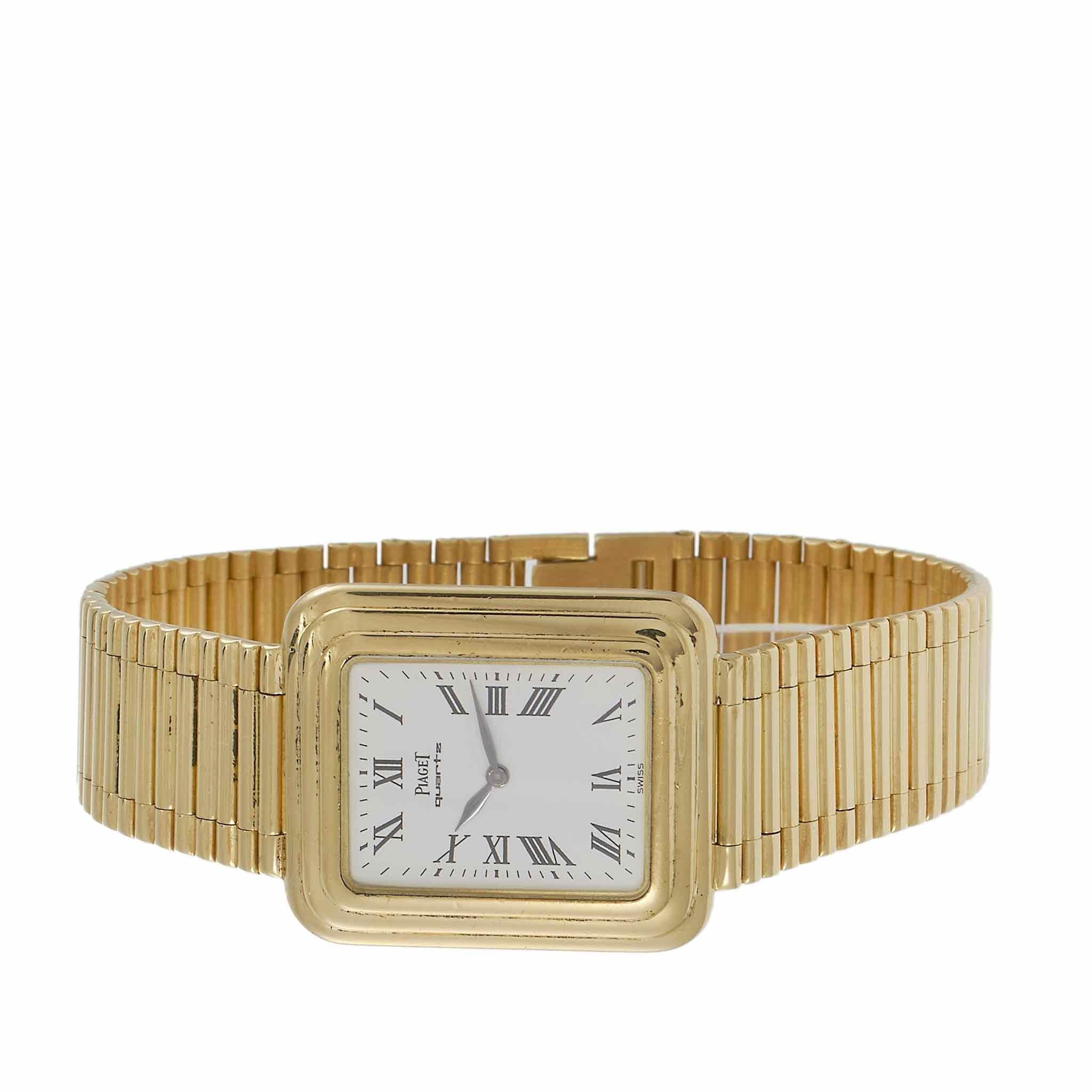 Orologio d'epoca anni '80 Piaget in oro giallo 18KT - Quarzo Cal. 757P in vendita 3