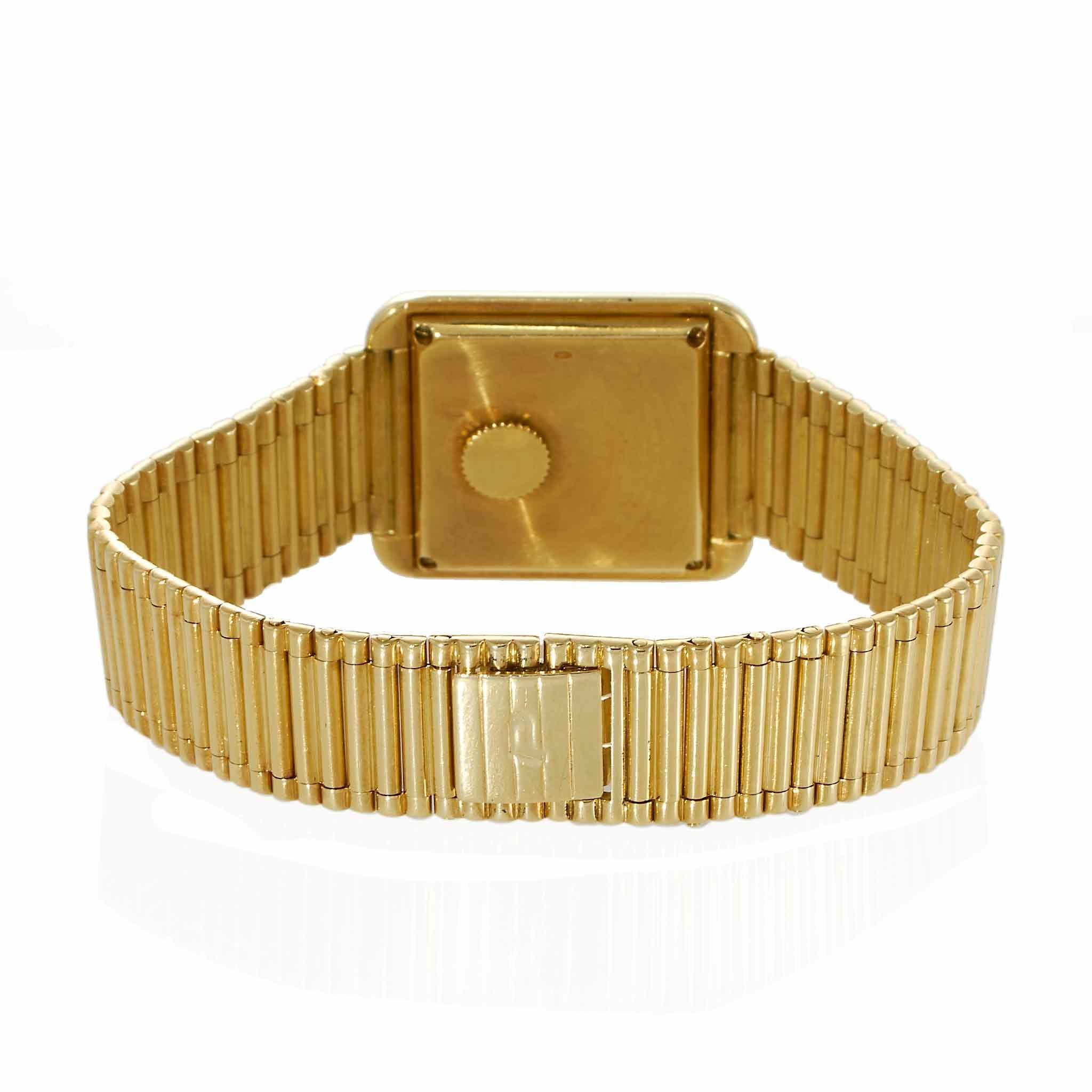 Orologio d'epoca anni '80 Piaget in oro giallo 18KT - Quarzo Cal. 757P in vendita 5