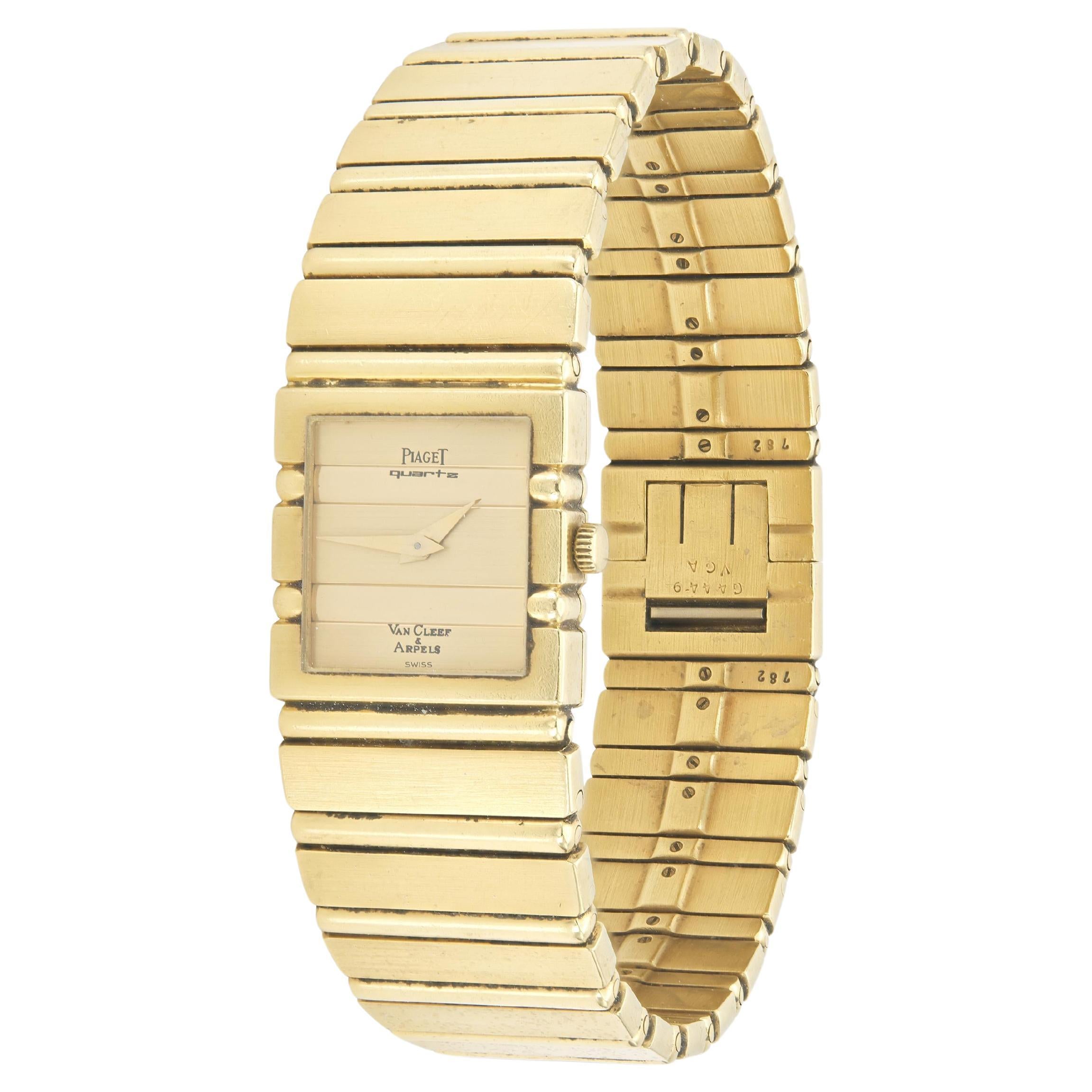 Vintage 1980 Montre Piaget Polo en or pour Van Cleef
Arples