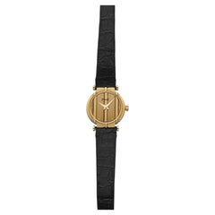 Vintage 1980s Piaget Polo 8243 Ladies 18K Yellow Gold Champagne Dial Quartz 20mm