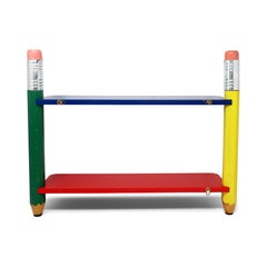 Vintage 1980s Pencil Wall Shelf in the style of Pierre Sala