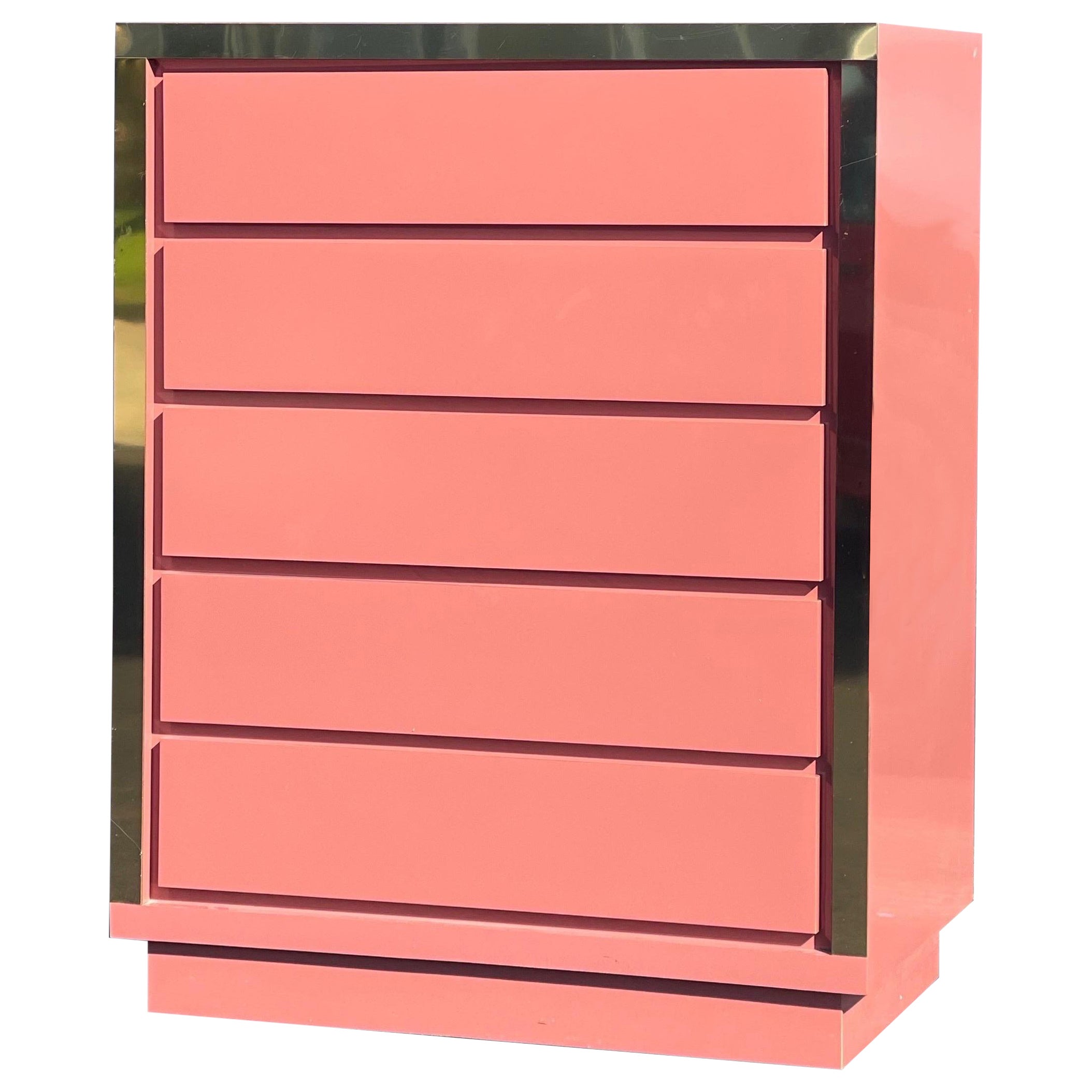 Vintage 1980s Pink Dresser