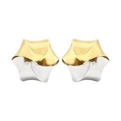 Vintage 1980s Pomellato Two-Toned Earrings