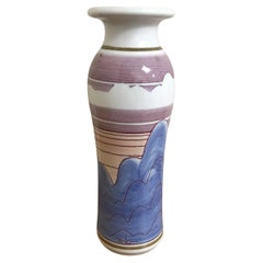 Vintage 1980's Post Modern Bing Gleitsman Art Pottery Vase