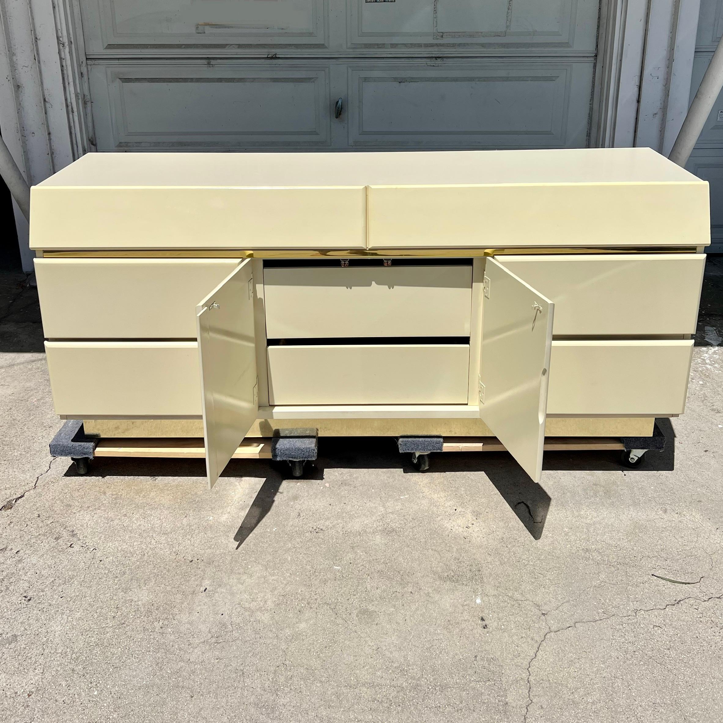 Post-Modern Vintage 1980s Postmodern Lacquered Dresser