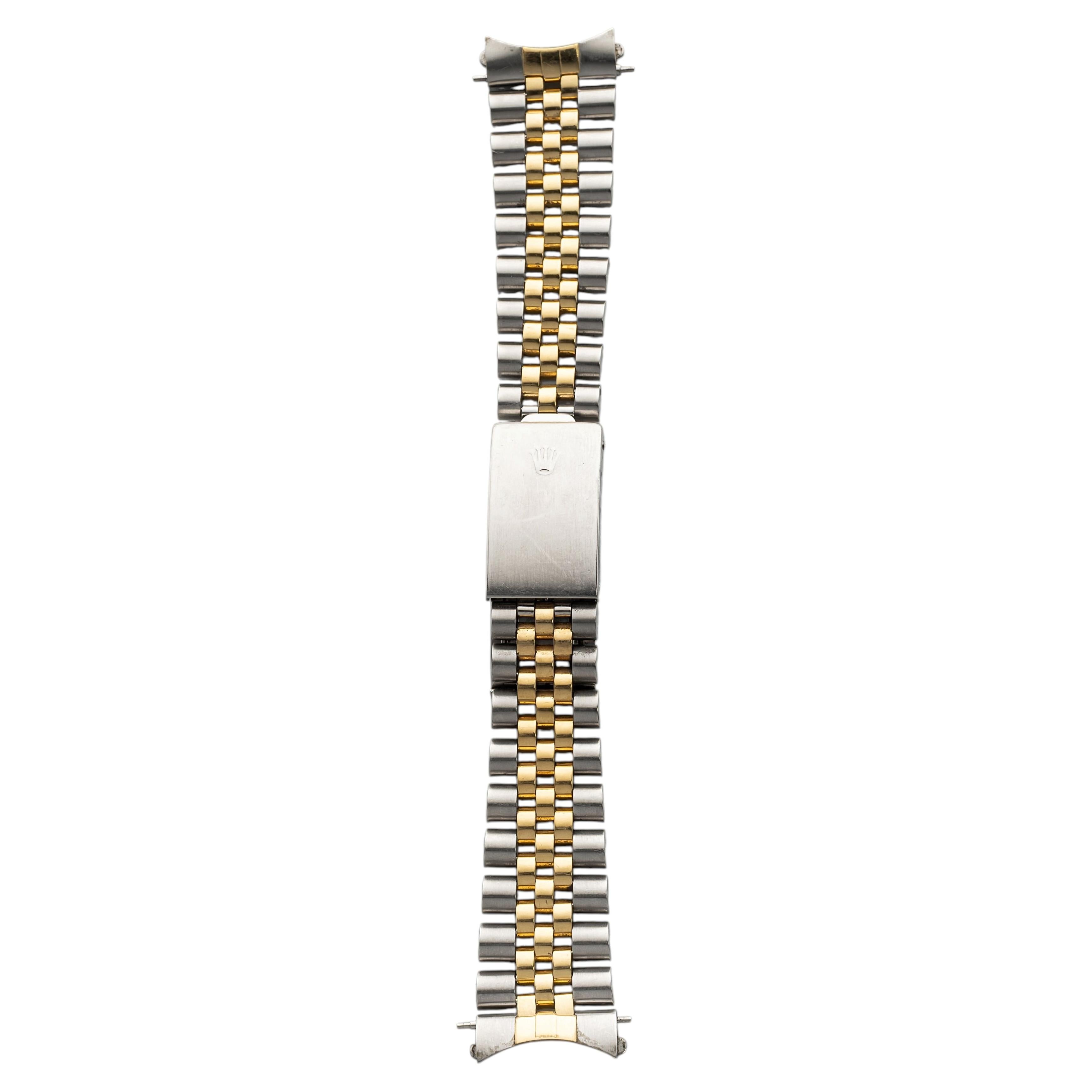 Vintage 1980s Rolex Two-Tone Jubilee Bracelet 20mm Lug For Sale