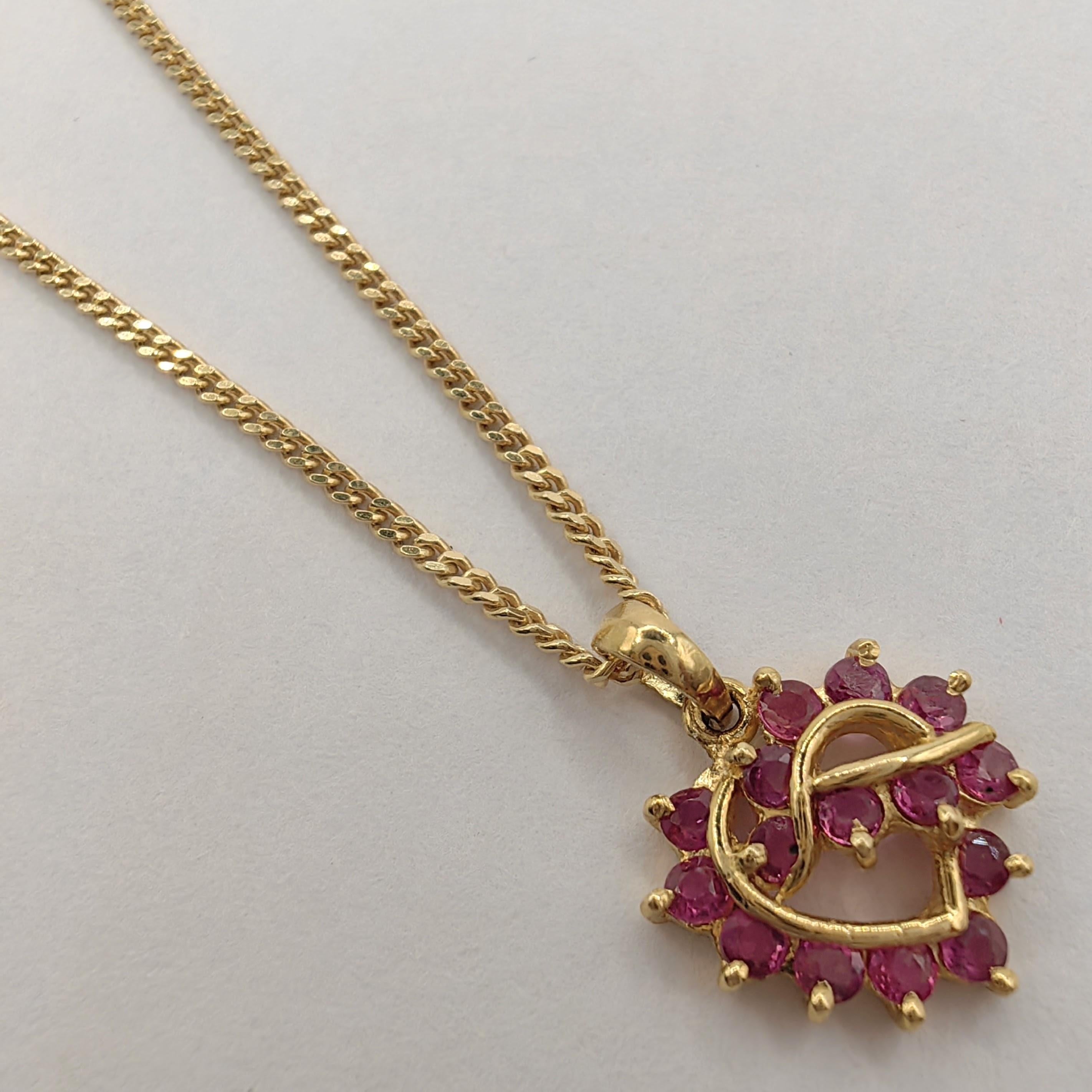 vintage ruby pendant